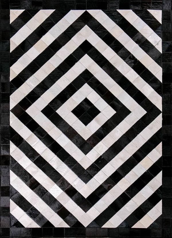 HANDMADE 100% Natural Patchwork COWHIDE AREA RUG |  Real Cowhide Hallway Runner | Hair on Leather Carpet | PR38