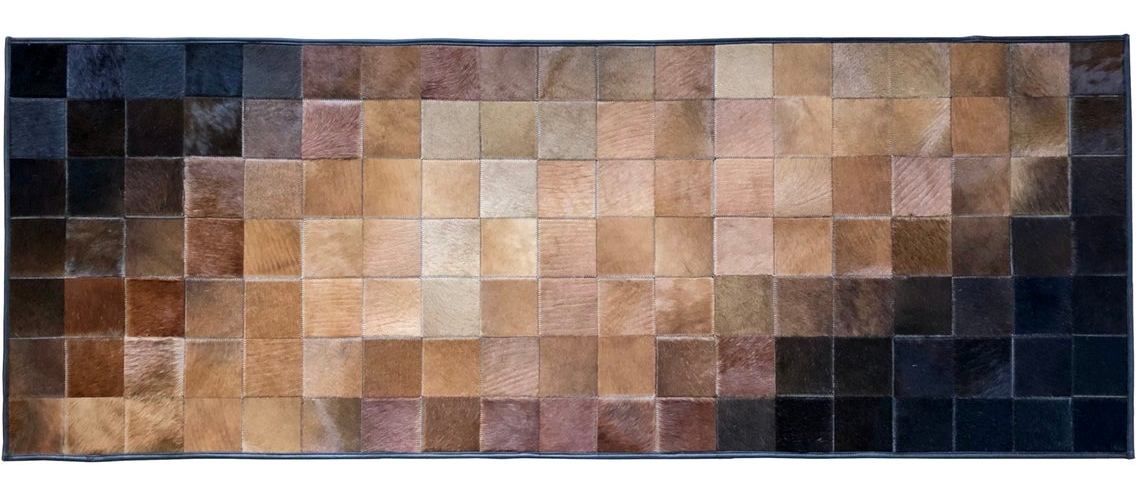 HANDMADE 100% Natural COWHIDE RUG | Patchwork Cowhide Area Rug | Real Cowhide Hallway Runner | Hair on Leather Cowhide Carpet | PR75