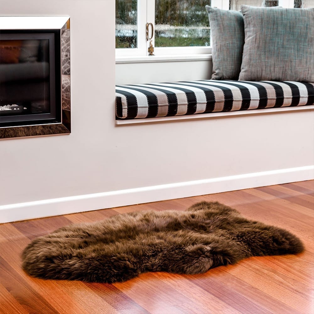 Genuine Australian  SHEEPSKIN Area Rug ( 3 x 2 ft. approx. ) 100% Natural Real Sheepskin Fur Area Rug