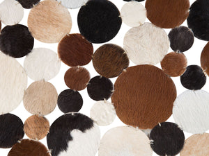 HANDMADE 100% Natural COWHIDE RUG | Patchwork Cowhide Area Rug | Hair on Leather Cowhide Carpet | PR172