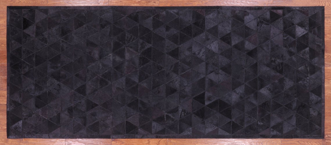 HANDMADE 100% Natural COWHIDE RUG | Patchwork Cowhide Area Rug | Real Cowhide Hallway Runner | Hair on Leather Cowhide Carpet | PR44