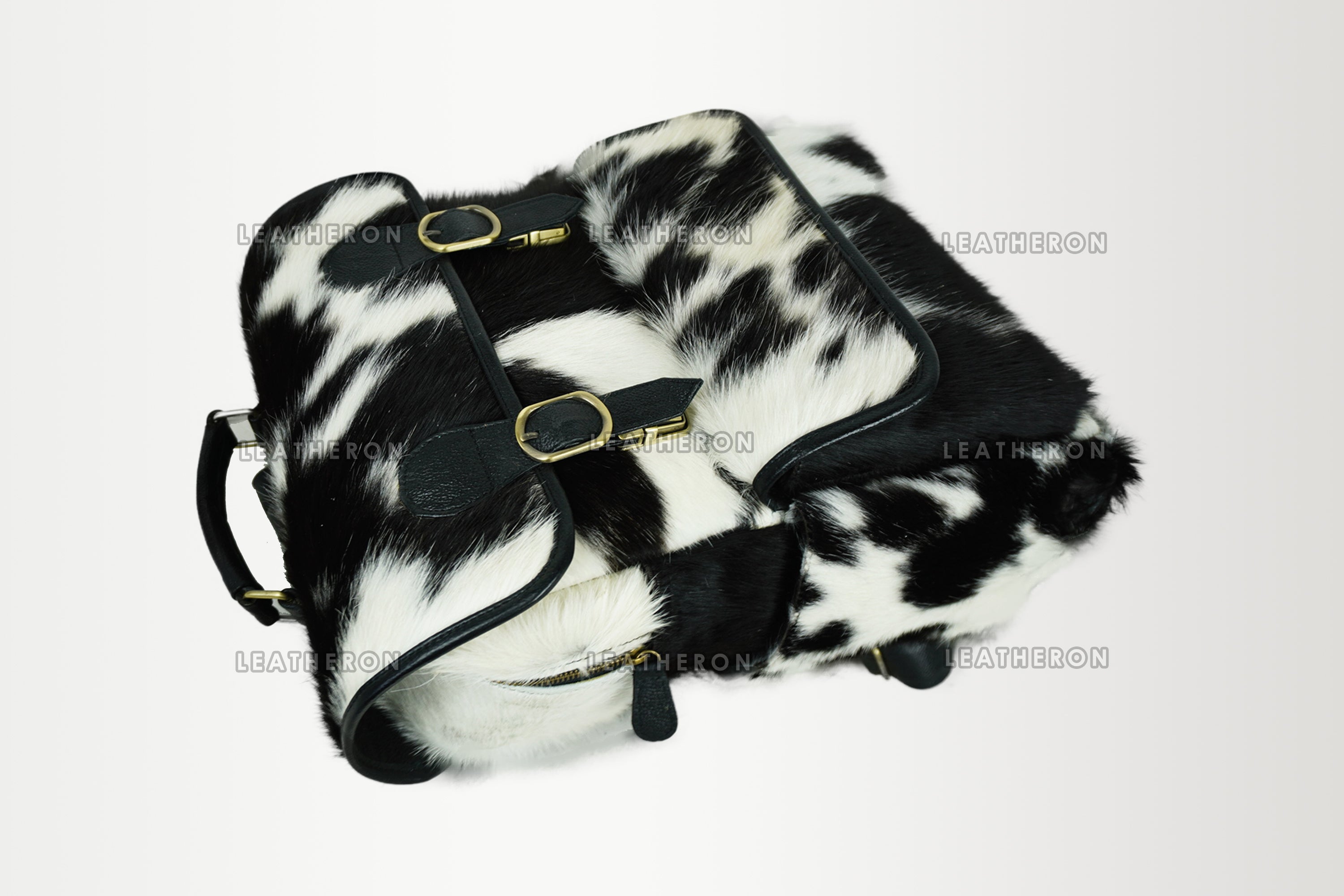 Cowhide Backpack | 100% Real Hair On Cowhide Leather Backpack | Cowhide Diaper Bag | Cowhide School Bag | Handmade Cowhide Backpack | BP101