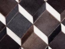 Load image into Gallery viewer, HANDMADE 100% Natural Patchwork Cowhide Area Rug | Hair on Leather Cowhide Carpet | PR101
