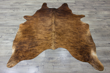 Load image into Gallery viewer, XLarge ( 7 x 5.2 ft ) BRAZILLIAN BRINDLE Cowhide Rug Hair-on Leather Area Rug - Exact as Photo
