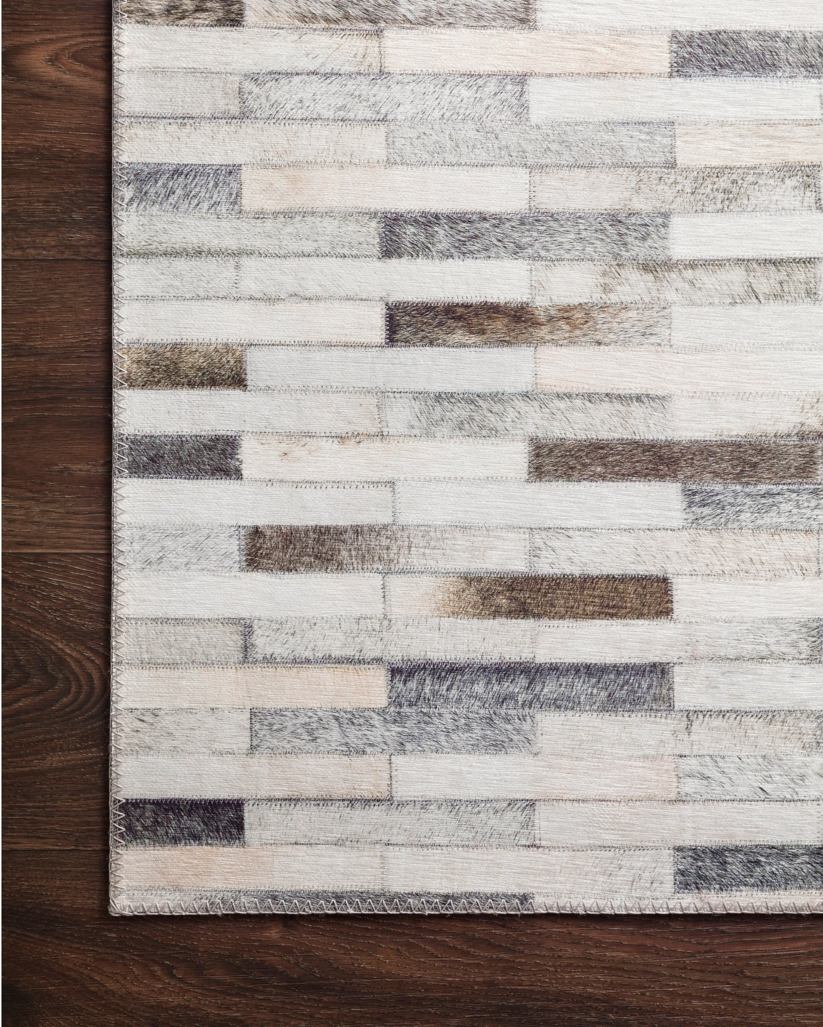 HANDMADE 100% Natural COWHIDE RUG | Patchwork Cowhide Area Rug | Real Cowhide Hallway Runner | Hair on Leather Cowhide Carpet | PR55
