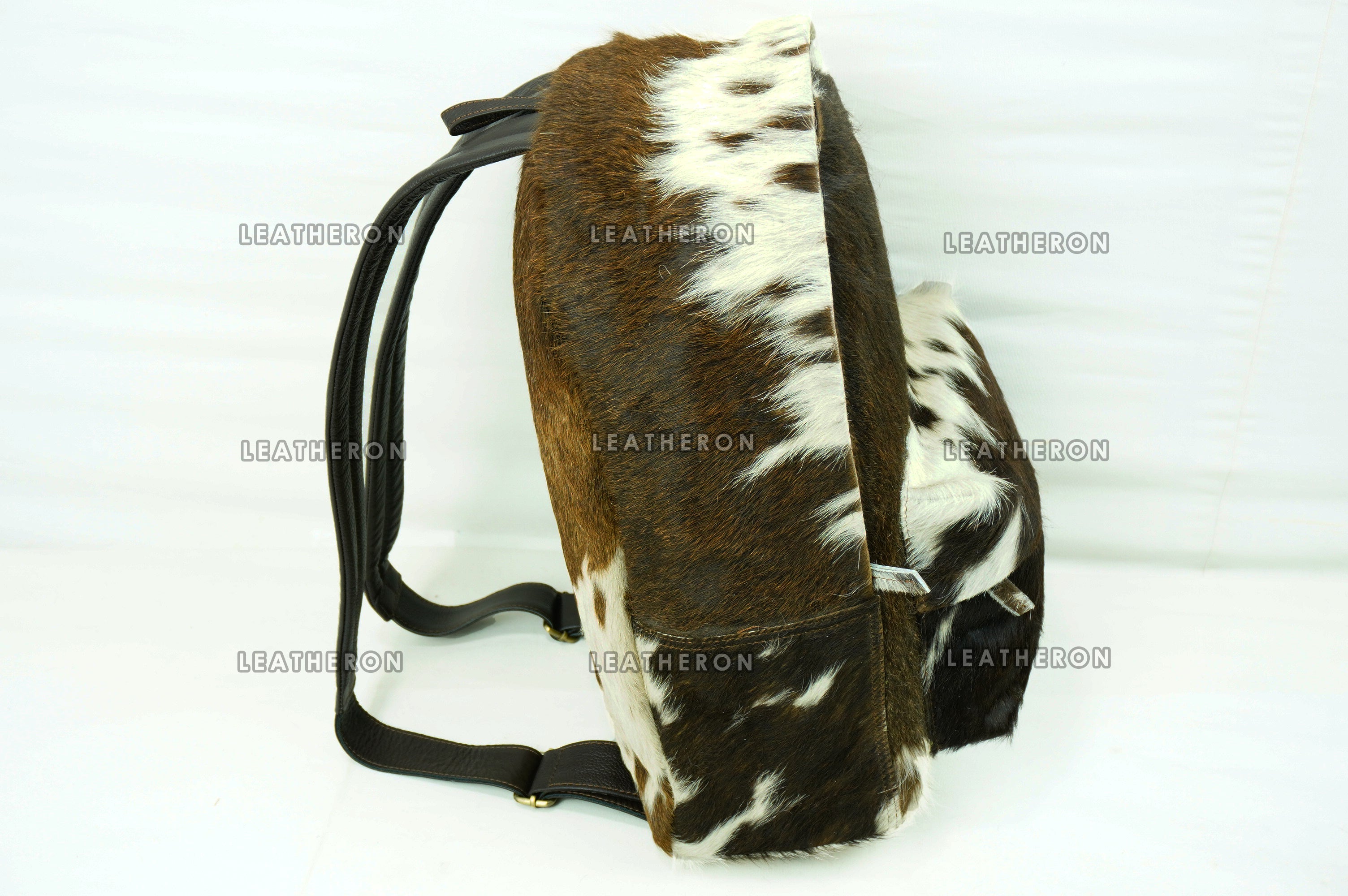 Natural Cowhide Backpack Bag | 100% Hair On Cowhide Leather Backpack Bag | Handmade Real Cow skin Backpack Bag