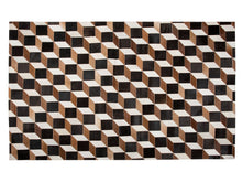 Load image into Gallery viewer, HANDMADE 100% Natural COWHIDE RUG | Patchwork Cowhide Area Rug | Real Cowhide Hallway Runner | Hair on Leather Cowhide Carpet | PR69
