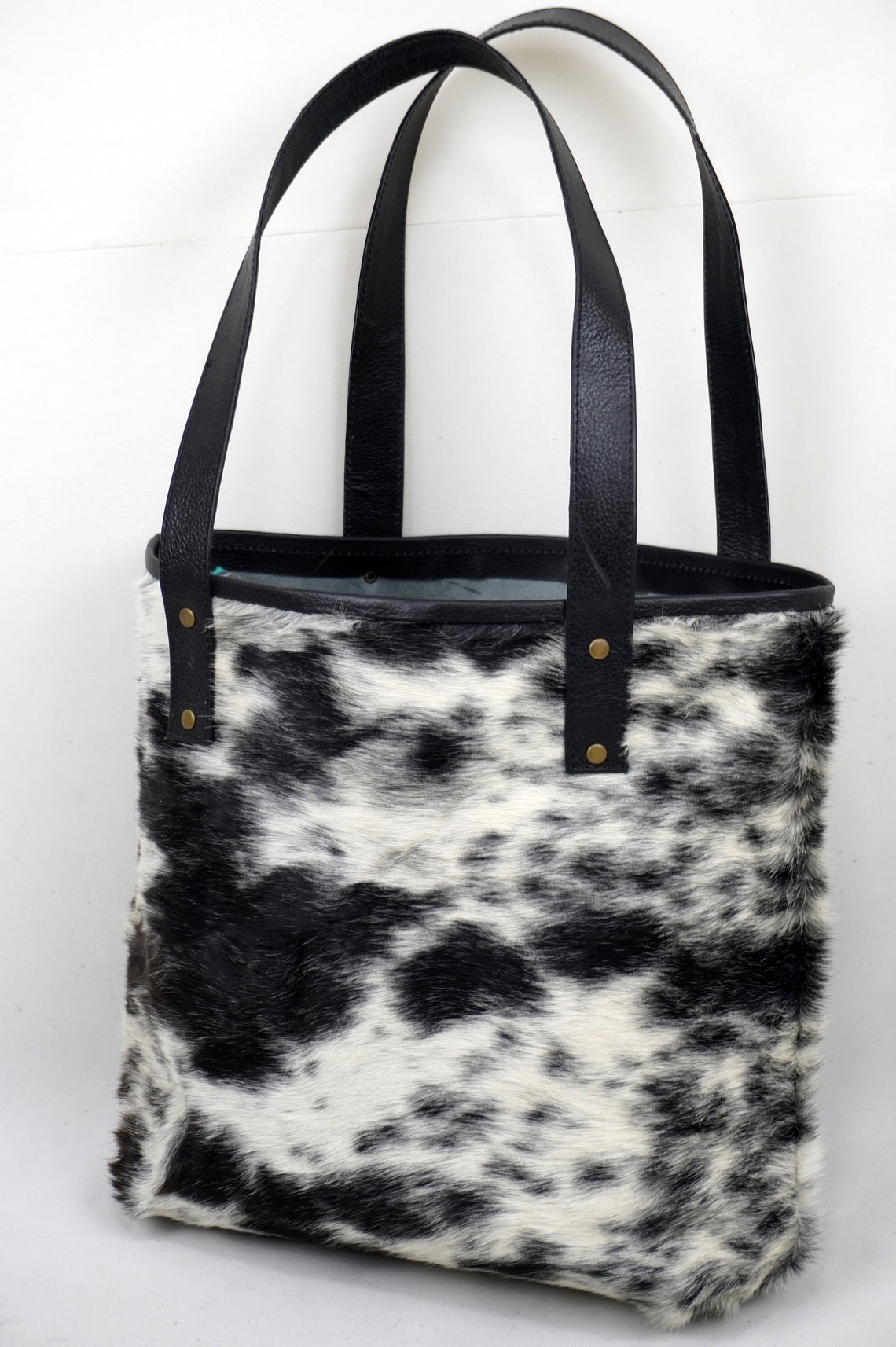 Natural Cowhide Tote Bags | Hair On Leather Cow Hide Handbags | Shoulder Bags | TB101