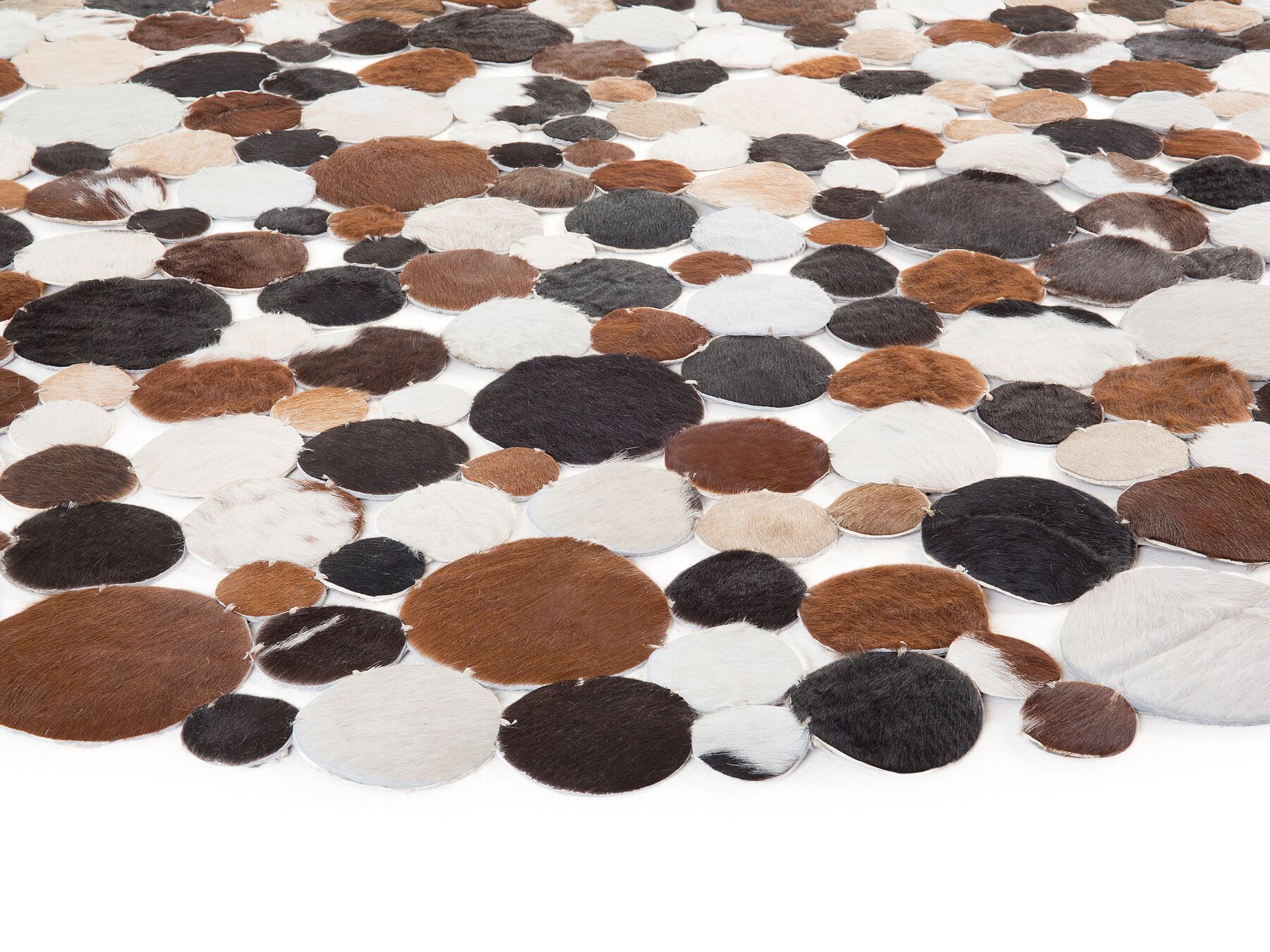 HANDMADE 100% Natural COWHIDE RUG | Patchwork Cowhide Area Rug | Hair on Leather Cowhide Carpet | PR172