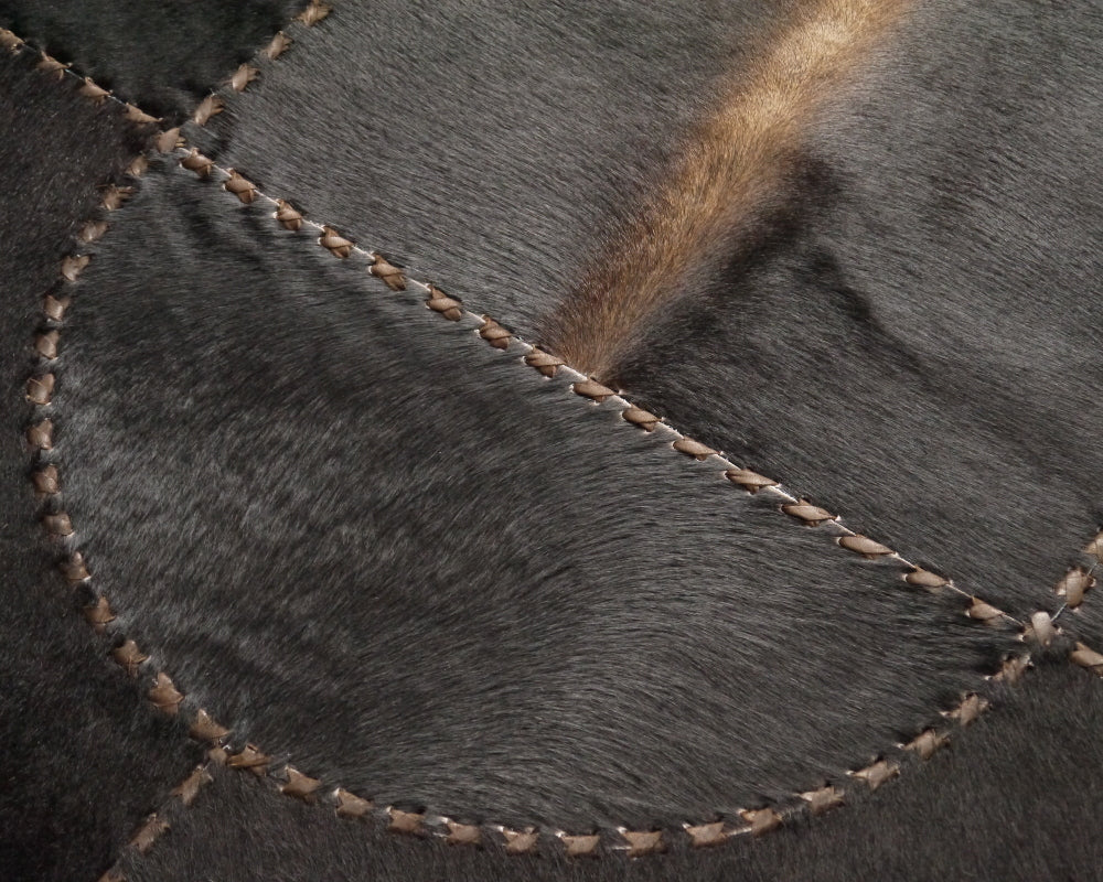 HANDMADE 100% Natural COWHIDE RUG | Patchwork Cowhide Area Rug | Real Cowhide Hallway Runner | Hair on Leather Cowhide Carpet | PR130