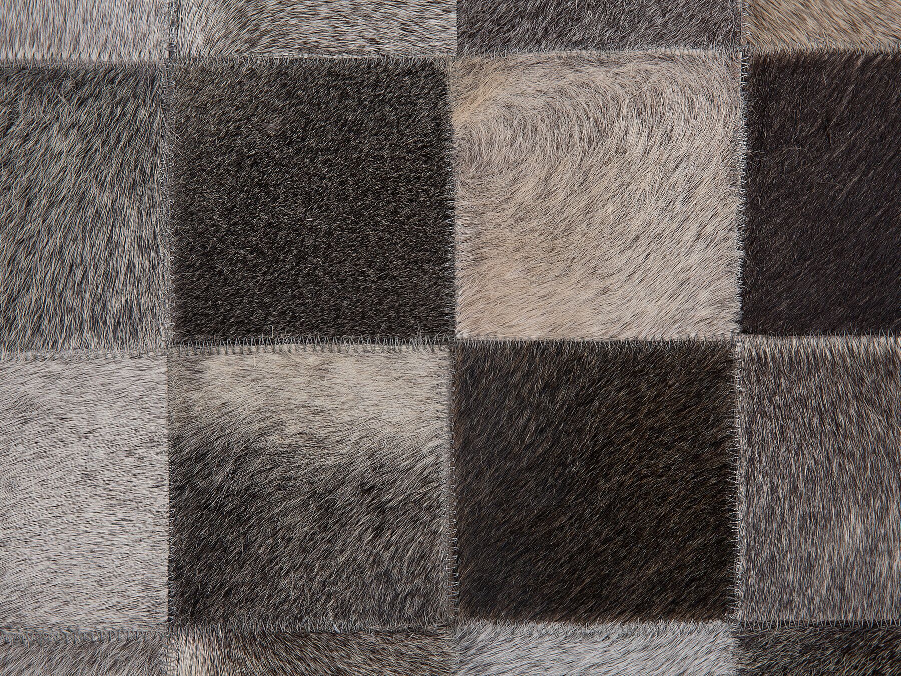 HANDMADE 100% Natural Patchwork Cowhide Area RUG | Hair on Leather Cowhide Carpet | PR98