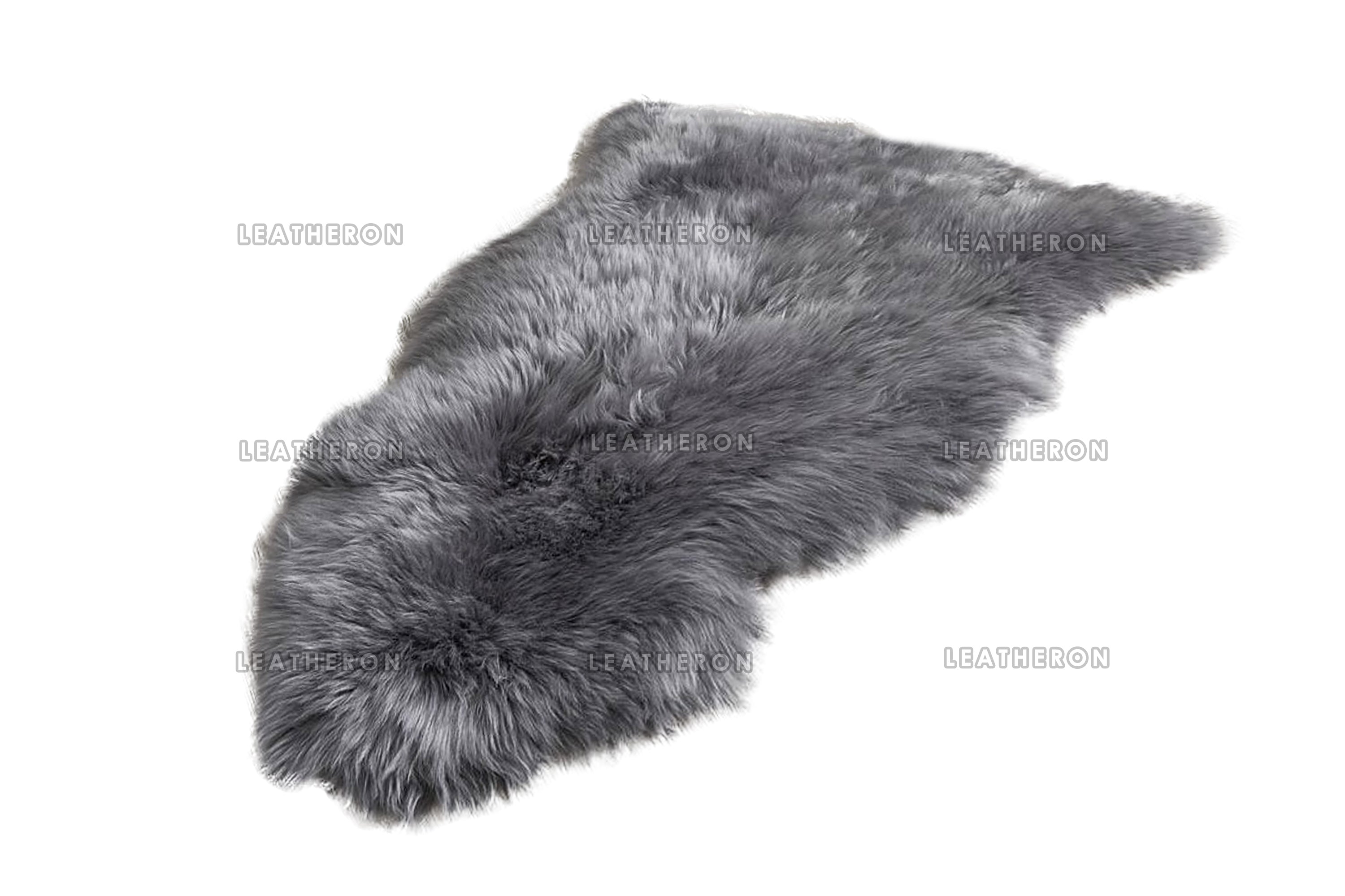 Genuine Australian GRAY SHEEPSKIN Rug 100% Natural Real Sheepskin Fur Area Rug (3 x 2 ft. approx.)