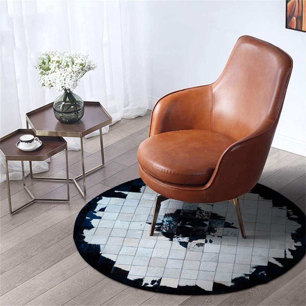 HANDMADE 100% Natural COWHIDE RUG | Patchwork Cowhide Area Rug | Hair on Leather Cowhide Carpet | PR164