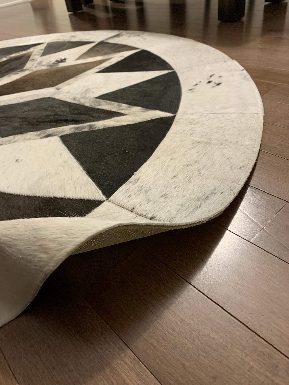 HANDMADE 100% Natural COWHIDE RUG | Patchwork Cowhide Area Rug | Hair on Leather Cowhide Carpet | PR89