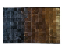 Load image into Gallery viewer, HANDMADE 100% Natural COWHIDE RUG | Patchwork Cowhide Area Rug | Real Cowhide Hallway Runner | Hair on Leather Cowhide Carpet | PR77
