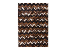 Load image into Gallery viewer, HANDMADE 100% Natural COWHIDE RUG | Patchwork Cowhide Area Rug | Real Cowhide Hallway Runner | Hair on Leather Cowhide Carpet | PR17
