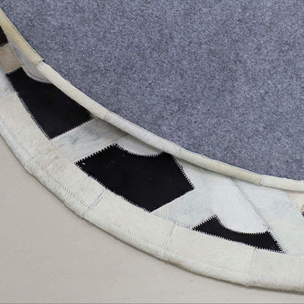 HANDMADE 100% Natural COWHIDE RUG | Patchwork Cowhide Area Rug | Hair on Leather Cowhide Carpet | PR161