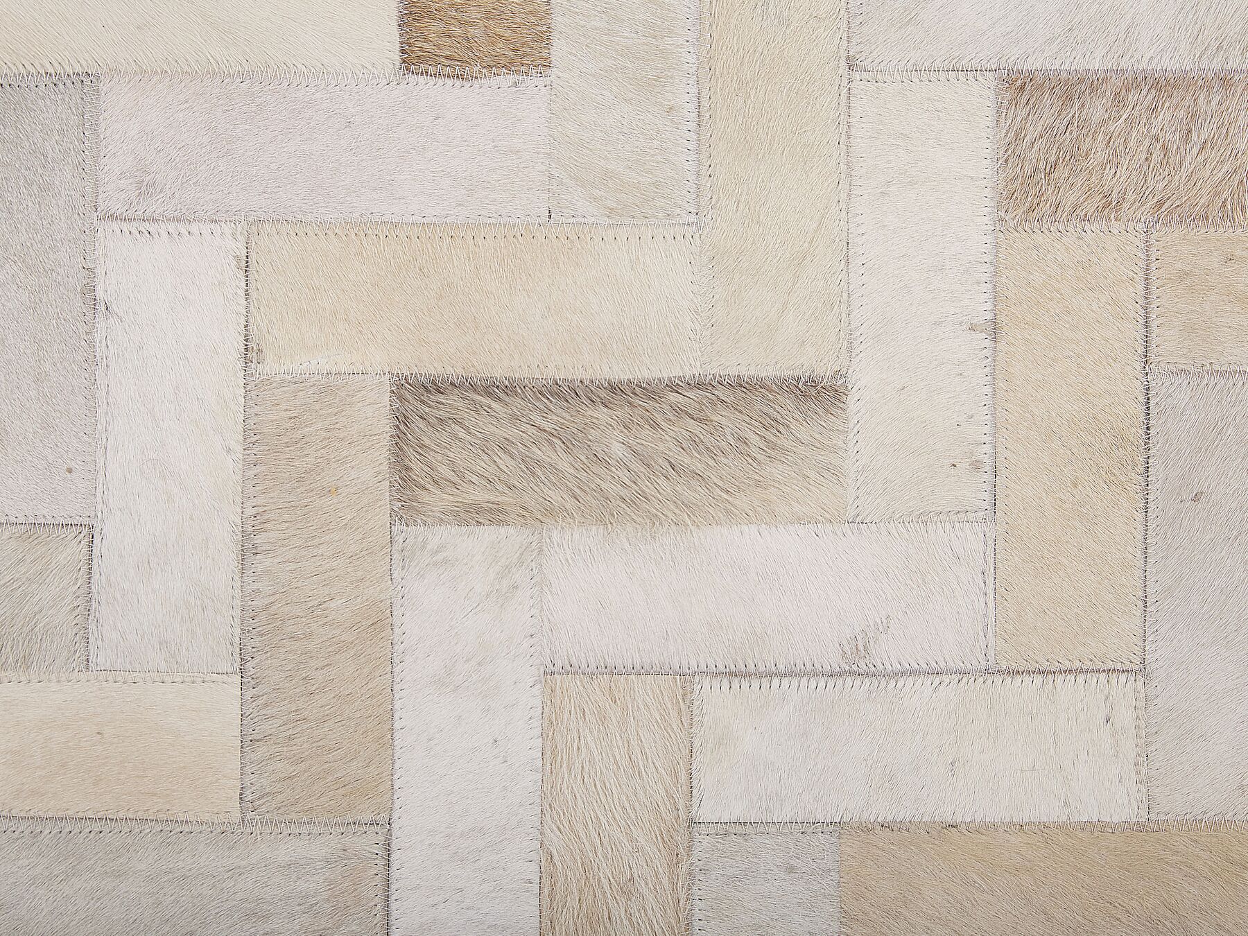 HANDMADE 100% Natural Patchwork Cowhide Area Rug | Hair on Leather Cowhide Carpet | PR79