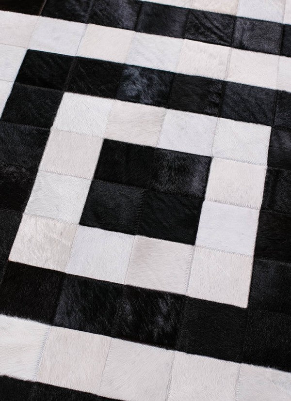 HANDMADE 100% Natural Patchwork COWHIDE AREA RUG |  Real Cowhide Hallway Runner | Hair on Leather Carpet | PR38