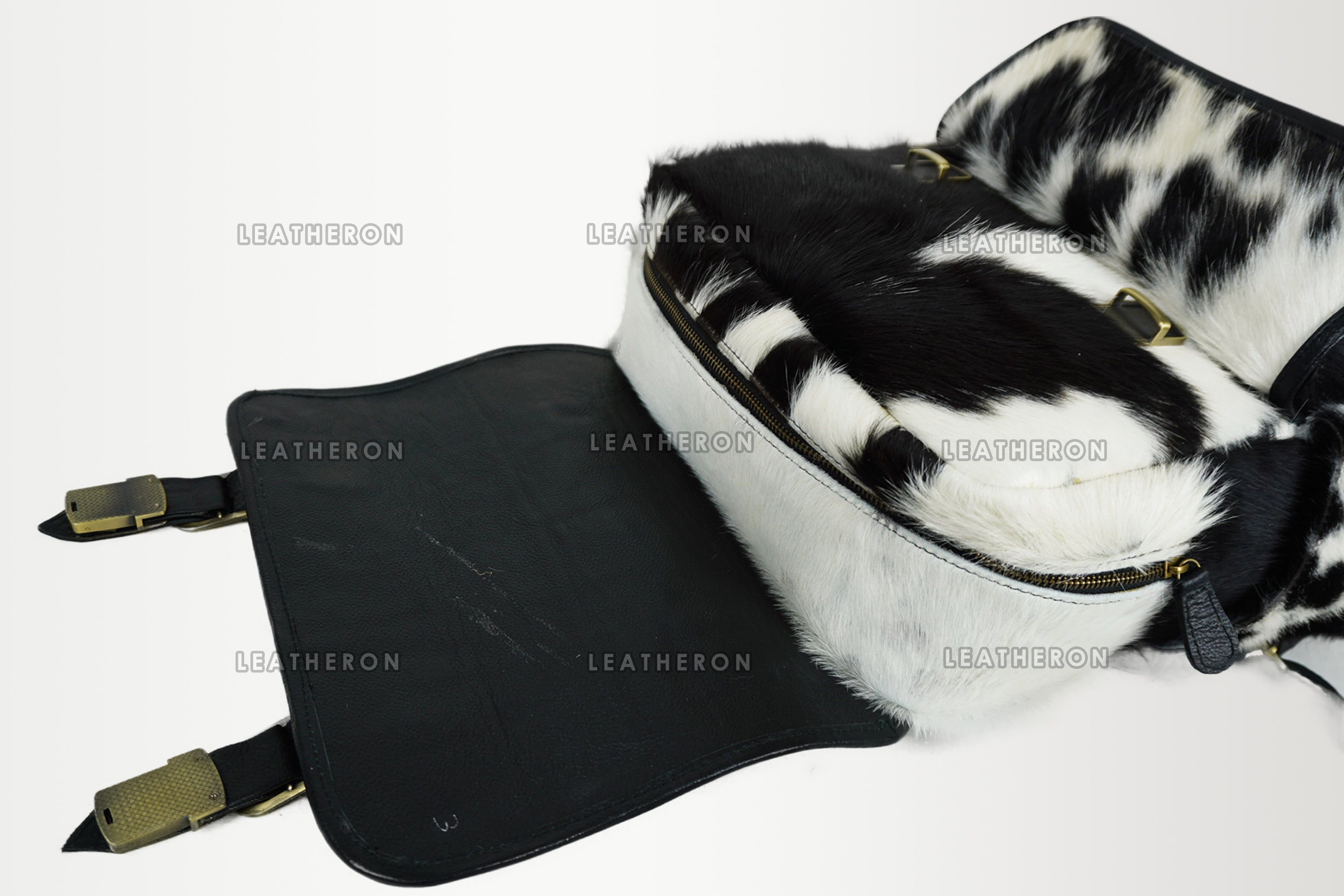 Cowhide Backpack | 100% Real Hair On Cowhide Leather Backpack | Cowhide Diaper Bag | Cowhide School Bag | Handmade Cowhide Backpack | BP101