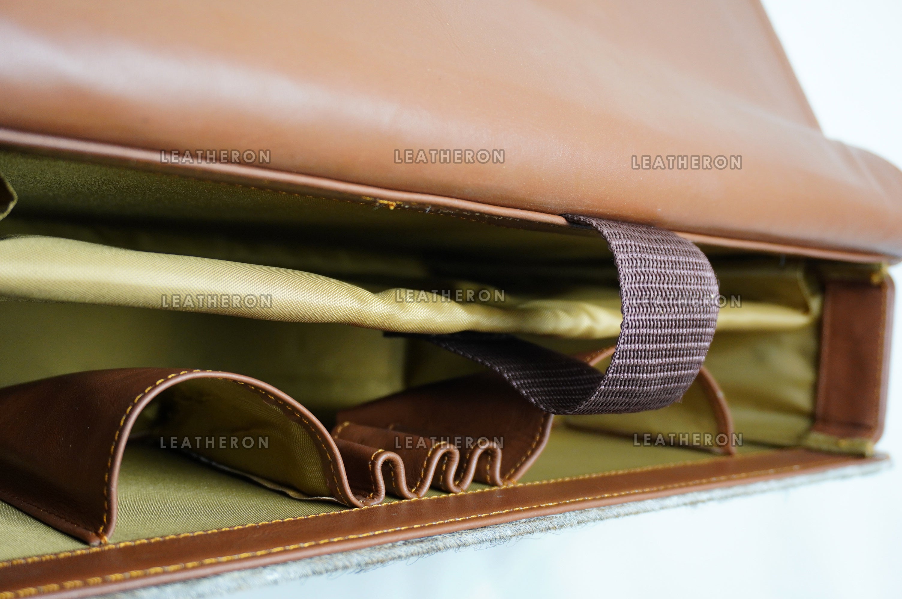 Cowhide Leather Office Bag Real Hair on Cowhide Leather File Bag Natural Cow Skin Laptop Bag | OB3