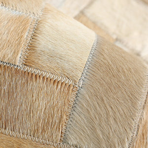 HANDMADE 100% Natural COWHIDE RUG | Patchwork Cowhide Area Rug | Real Cowhide Hallway Runner | Hair on Leather Cowhide Carpet | PR39