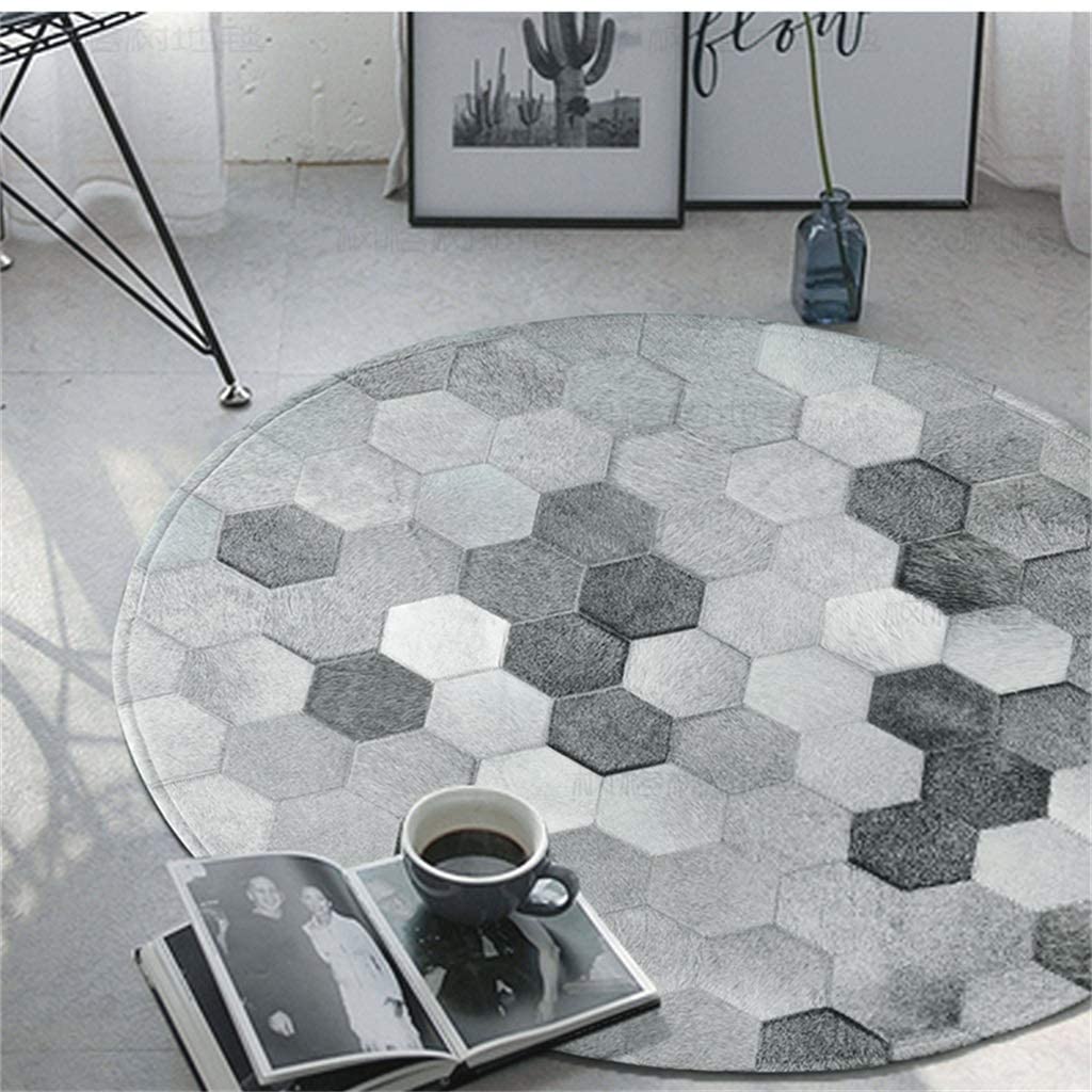 HANDMADE 100% Natural COWHIDE RUG | Patchwork Cowhide Area Rug | Hair on Leather Cowhide Carpet | PR80