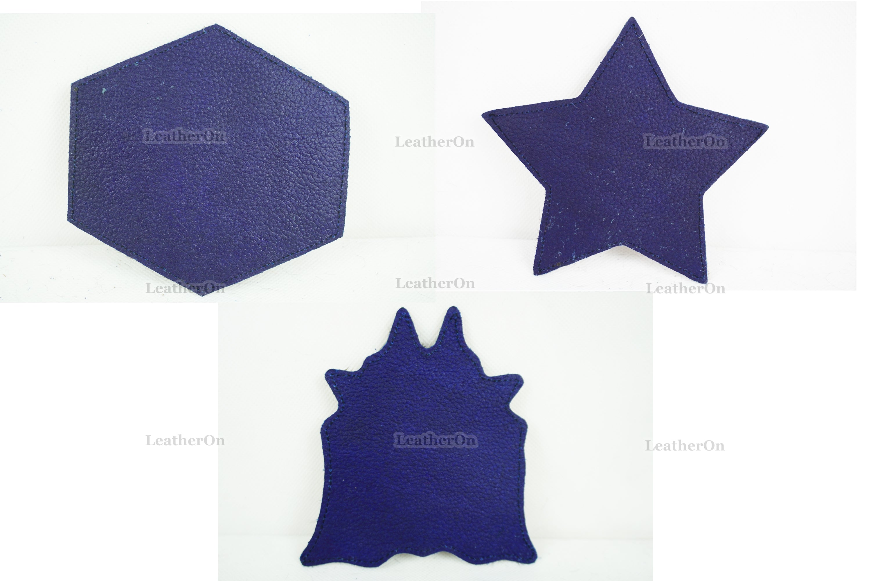 Cowhide Tea Coasters | Real Hair-on-Leather Tea Coasters | Handmade Natural Cow Skin Tea Coasters