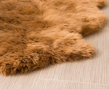 Load image into Gallery viewer, Genuine Australian BROWN SHEEPSKIN Rug | 100% Natural Real Sheepskin Fur Area Rug (3 x 2 ft. approx.)
