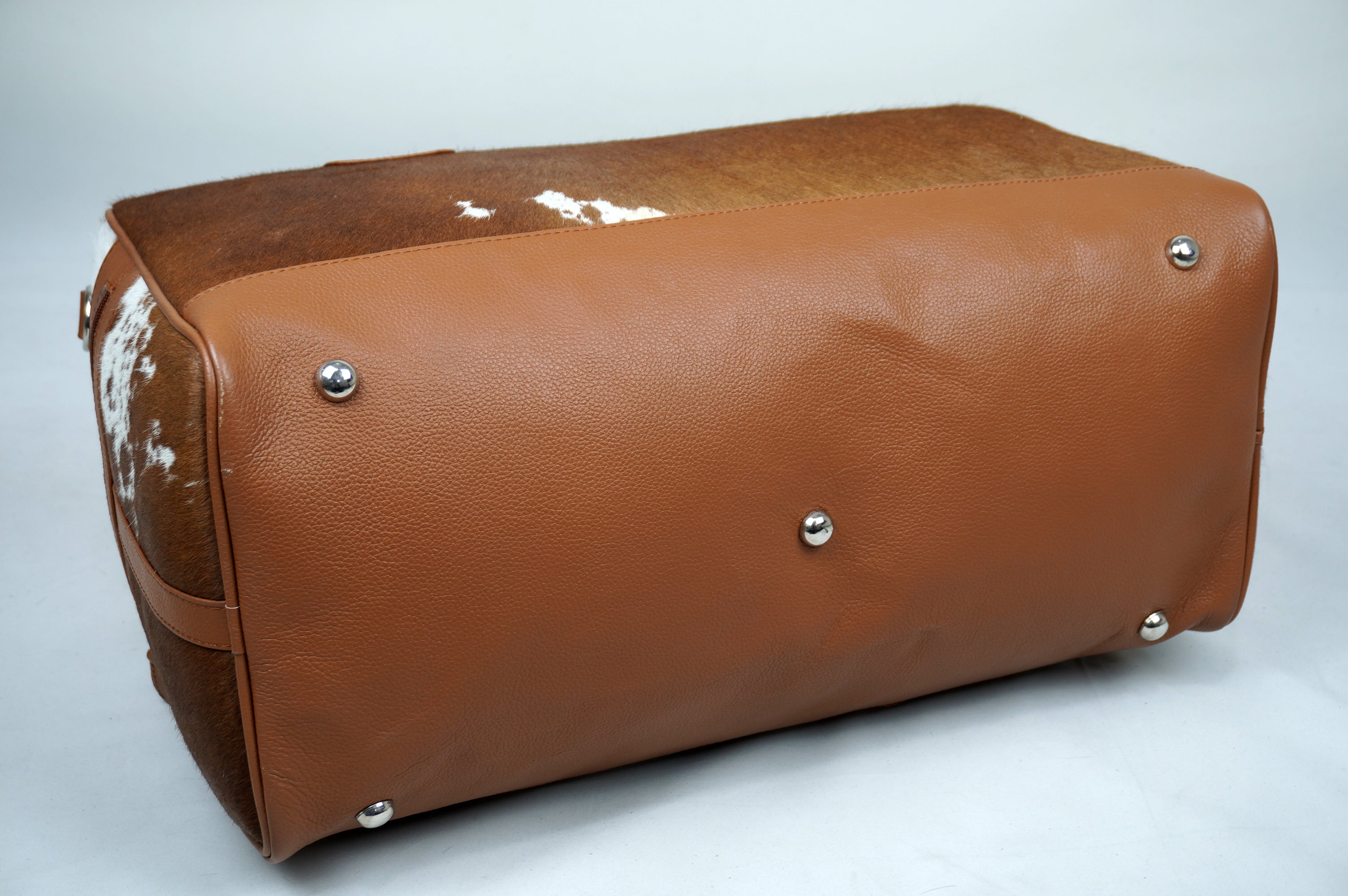 Natural Cowhide Duffel Bag Hair On Leather TRAVEL Bag Real Cow hide Luggage Bag Original Cow Skin Duffel Bag | DB33
