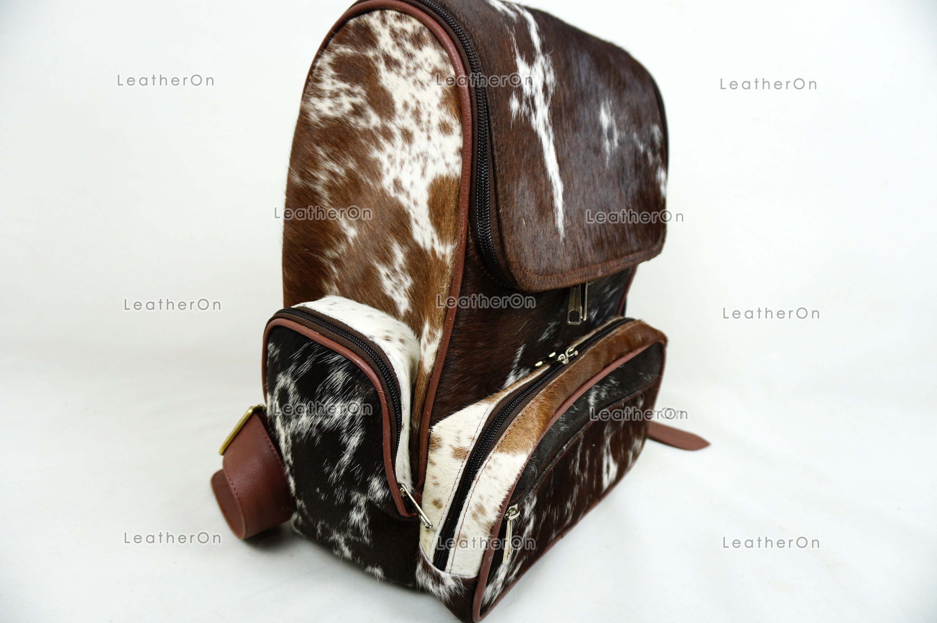Natural Cowhide Backpack Bag | 100% Real Hair On Cowhide Leather Backpack Bag | Cowhide Shoulder Bag | Hair on Leather Backpack | BP21