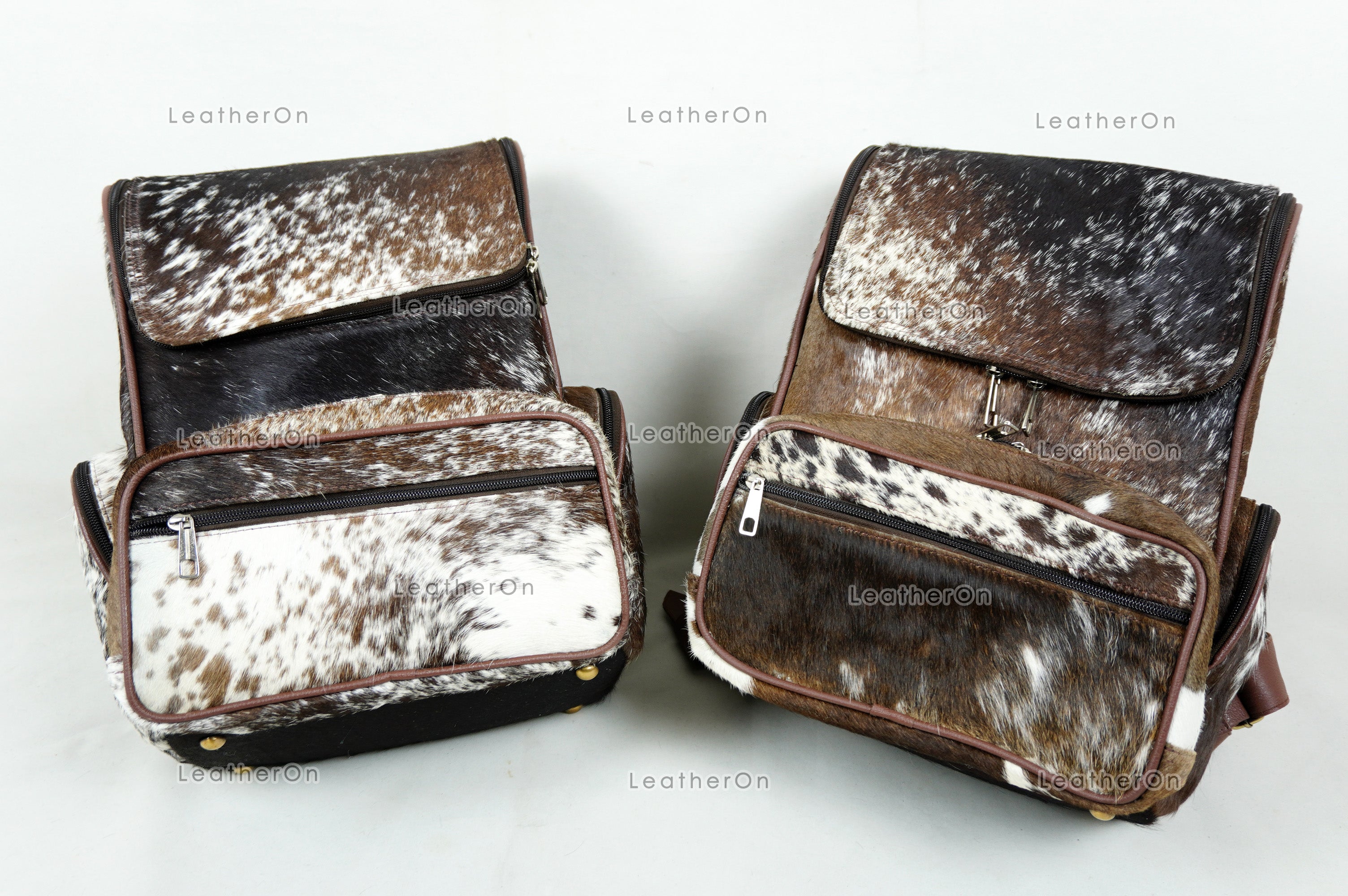 Natural Cowhide Backpack Bag | 100% Real Hair On Cowhide Leather Backpack Bag | Cowhide Shoulder Bag | Hair on Leather Backpack | BP21