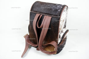 Natural Cowhide Backpack Bag | 100% Real Hair On Cowhide Leather Backpack Bag | Cowhide Shoulder Bag | Hair on Leather Backpack | BP21