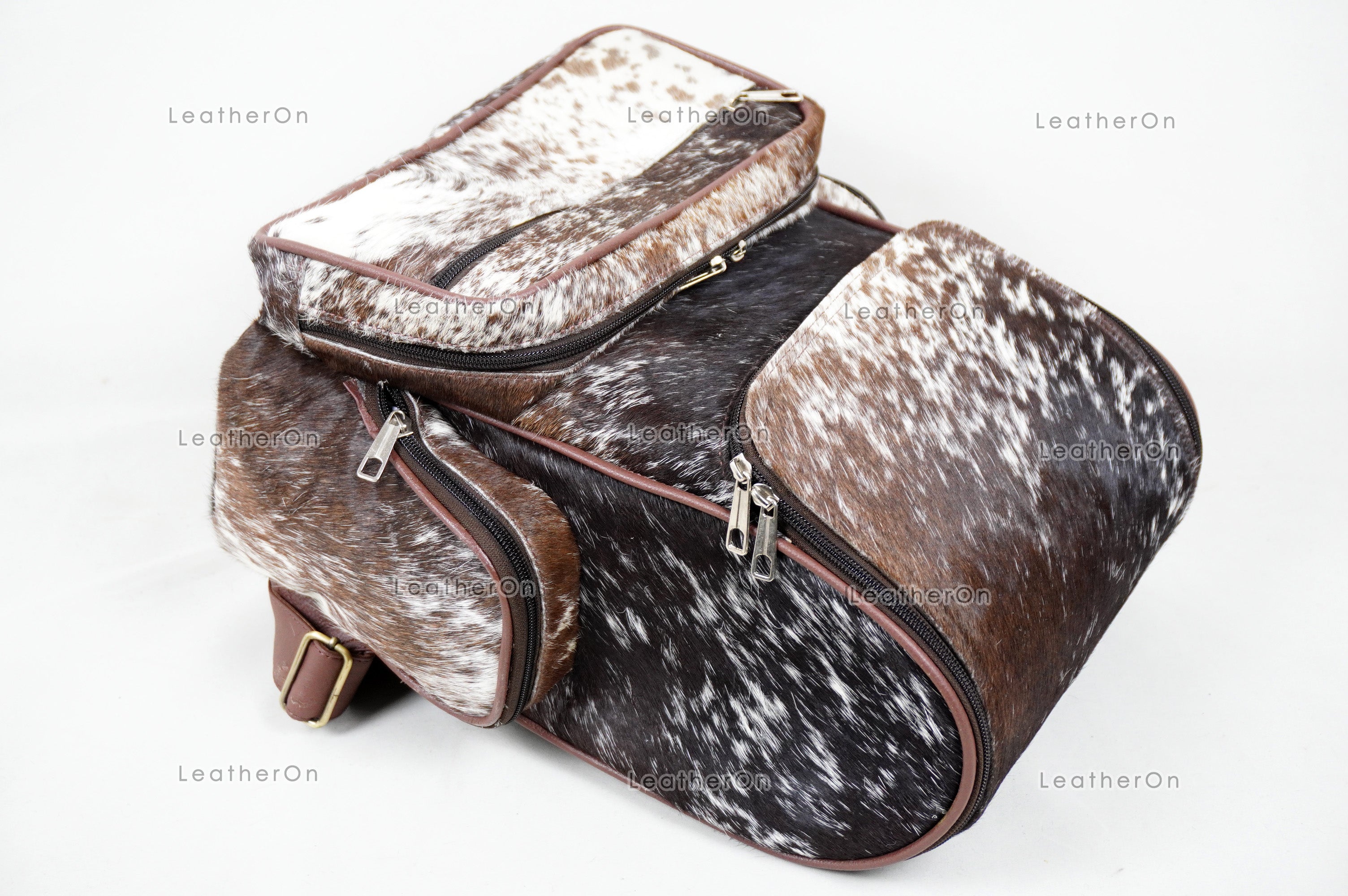 Natural Cowhide Backpack Bag | 100% Real Hair On Cowhide Leather Backpack Bag | Cowhide Shoulder Bag | Hair on Leather Backpack | BP21