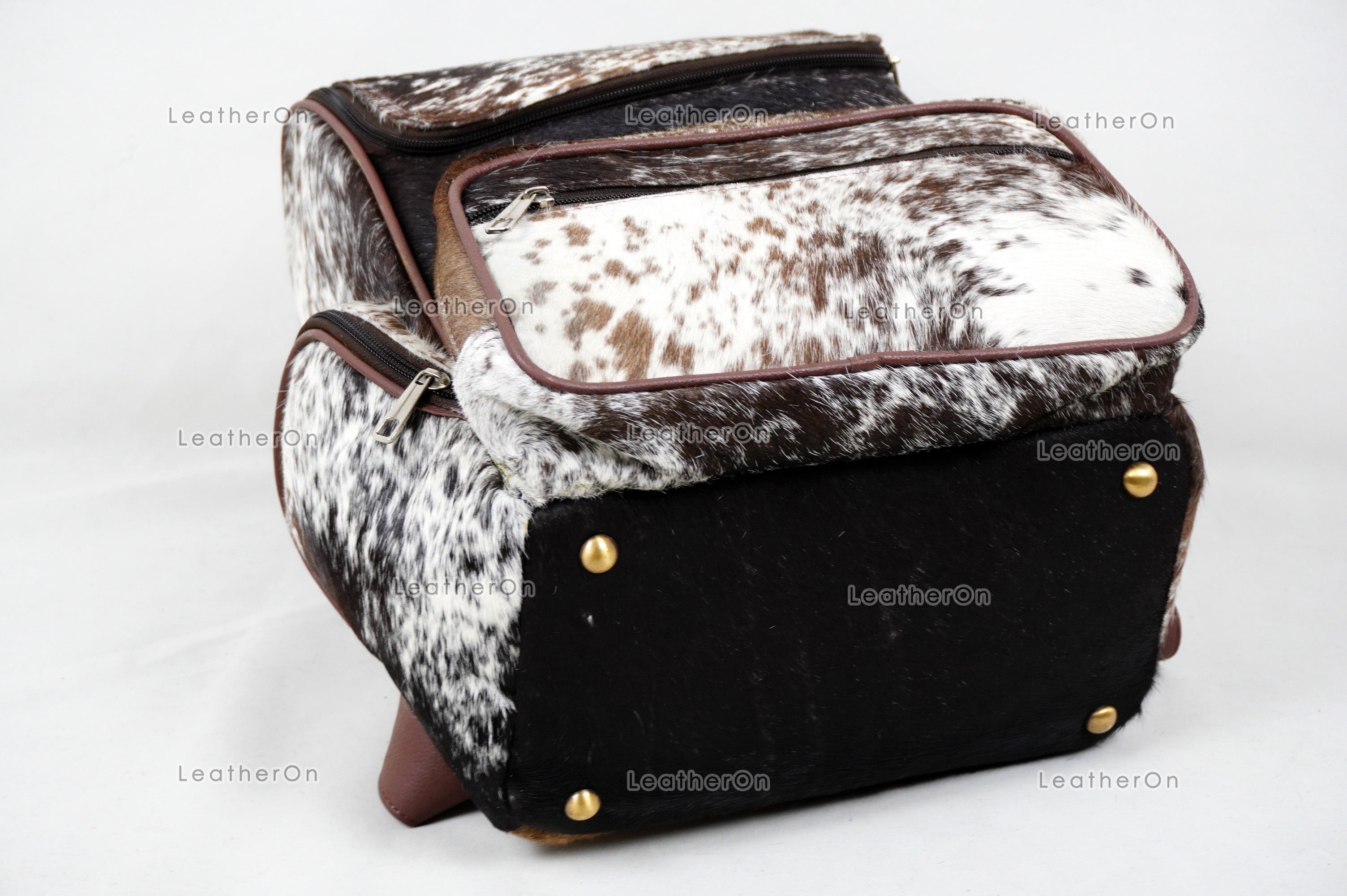 Natural Cowhide Backpack Bag | 100% Real Hair On Cowhide Leather Backpack Bag | Cowhide Shoulder Bag | Hair on Leather Backpack | BP21