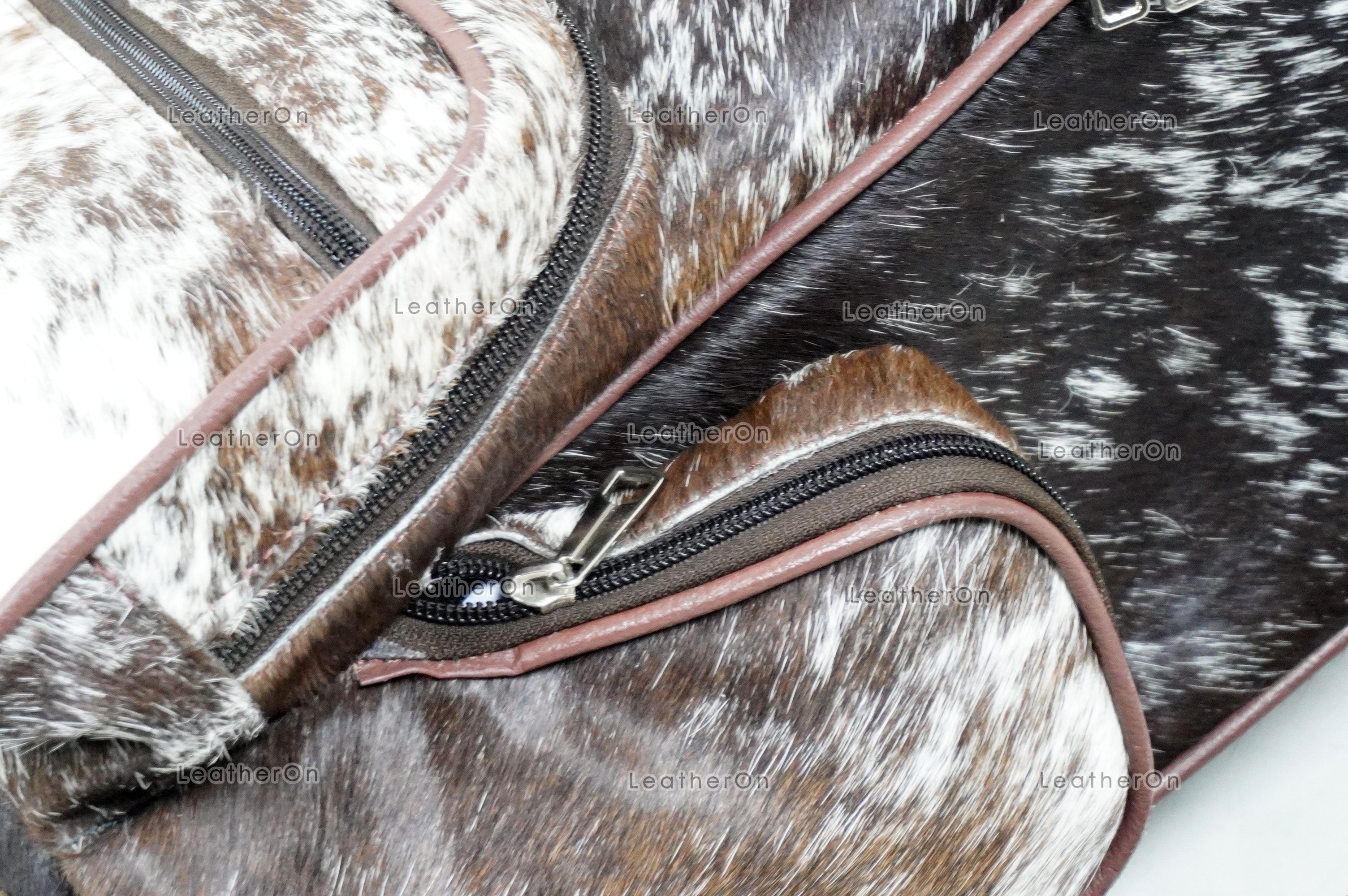 Natural Cowhide Backpack Bag | 100% Real Hair On Cowhide Leather Backpack Bag | Cowhide Shoulder Bag | Hair on Leather Backpack | BP21