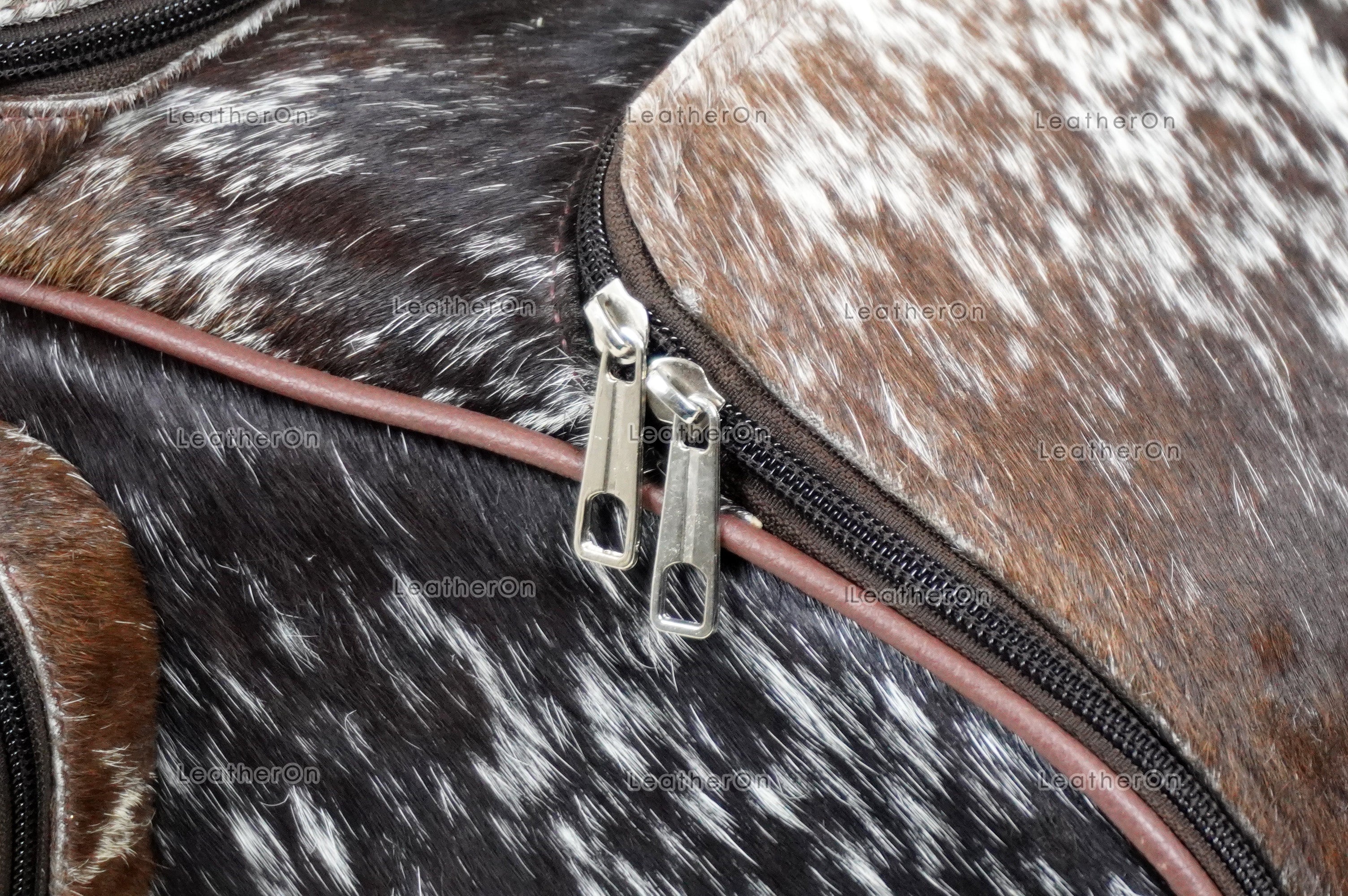 Natural Cowhide Backpack Bag | 100% Real Hair On Cowhide Leather Backpack Bag | Cowhide Shoulder Bag | Hair on Leather Backpack | BP21