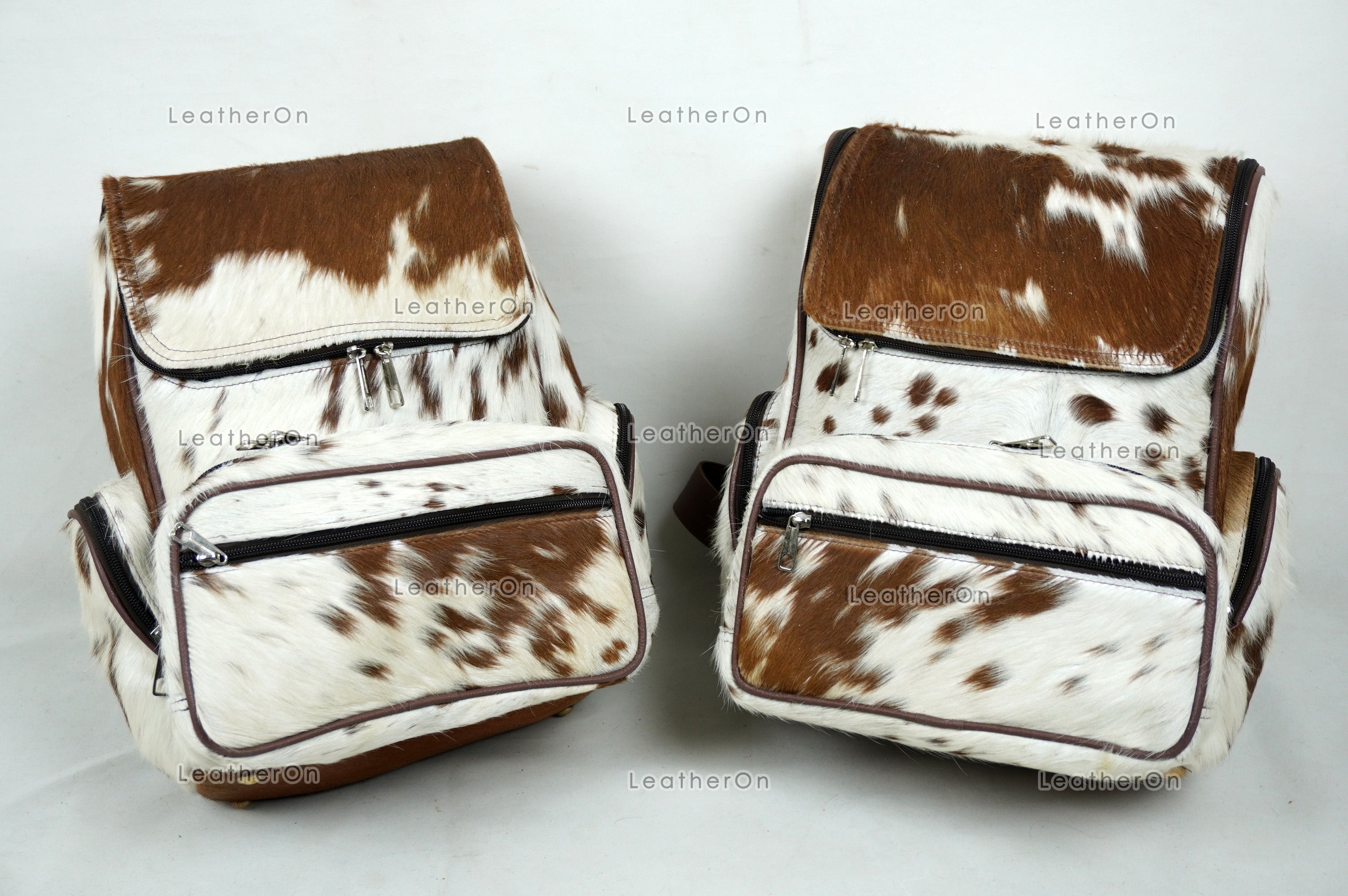 Natural Cowhide Backpack Bag | 100% Real Hair On Cowhide Leather Backpack Bag | Cowhide Shoulder Bag | Hair on Leather Backpack | BP23