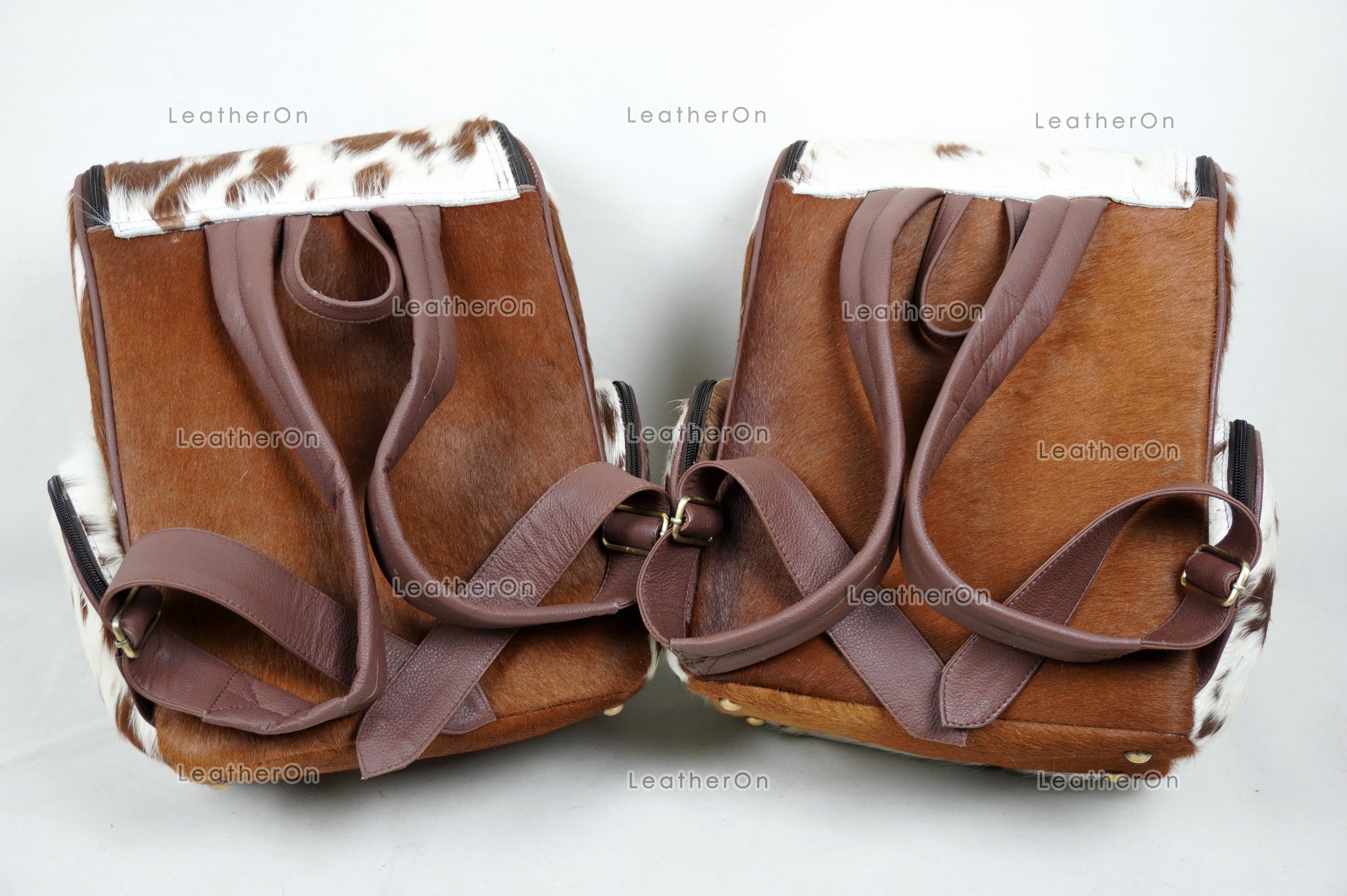 Natural Cowhide Backpack Bag | 100% Real Hair On Cowhide Leather Backpack Bag | Cowhide Shoulder Bag | Hair on Leather Backpack | BP23