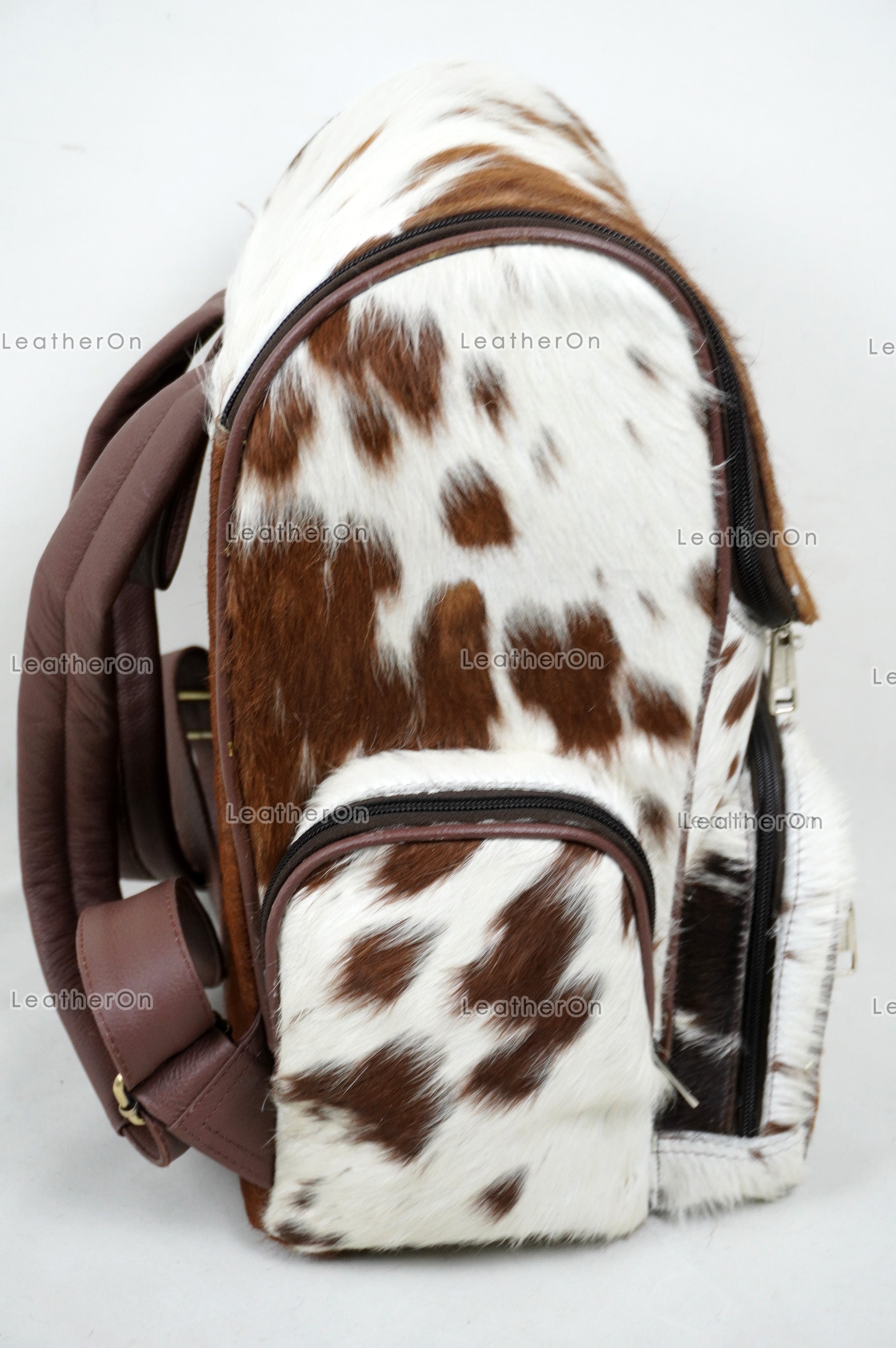 Natural Cowhide Backpack Bag | 100% Real Hair On Cowhide Leather Backpack Bag | Cowhide Shoulder Bag | Hair on Leather Backpack | BP23