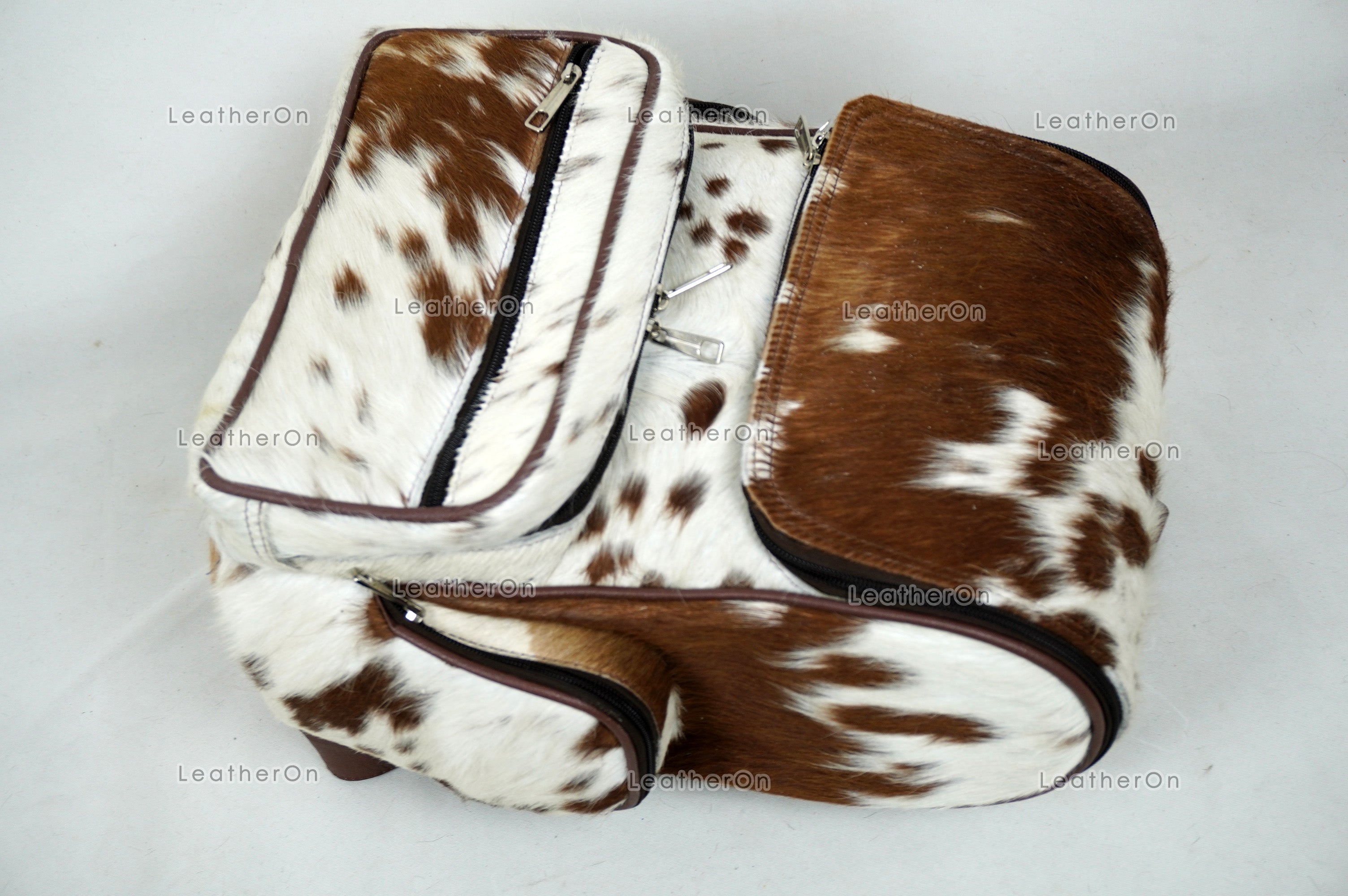 Natural Cowhide Backpack Bag | 100% Real Hair On Cowhide Leather Backpack Bag | Cowhide Shoulder Bag | Hair on Leather Backpack | BP23