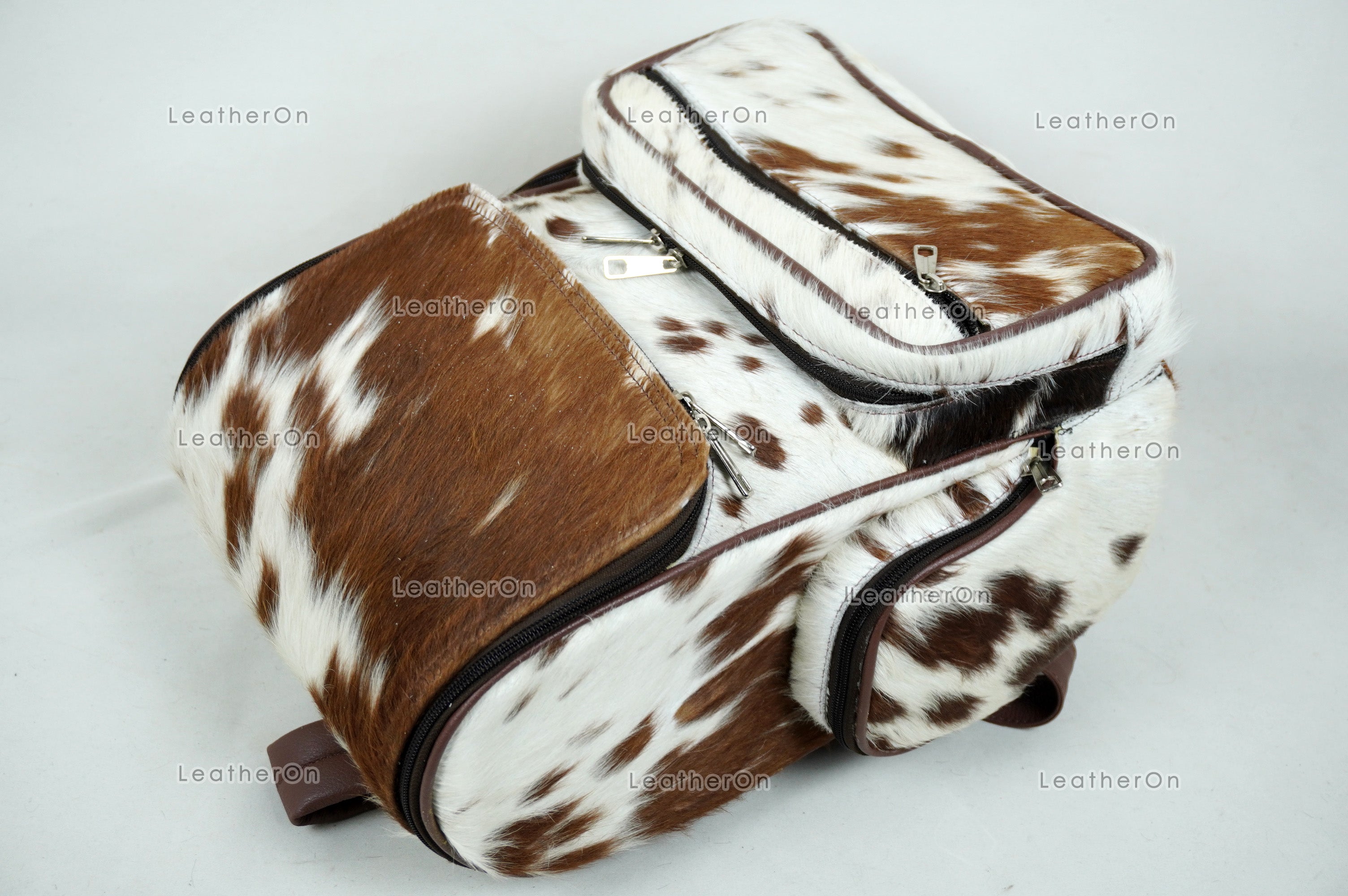 Natural Cowhide Backpack Bag | 100% Real Hair On Cowhide Leather Backpack Bag | Cowhide Shoulder Bag | Hair on Leather Backpack | BP23