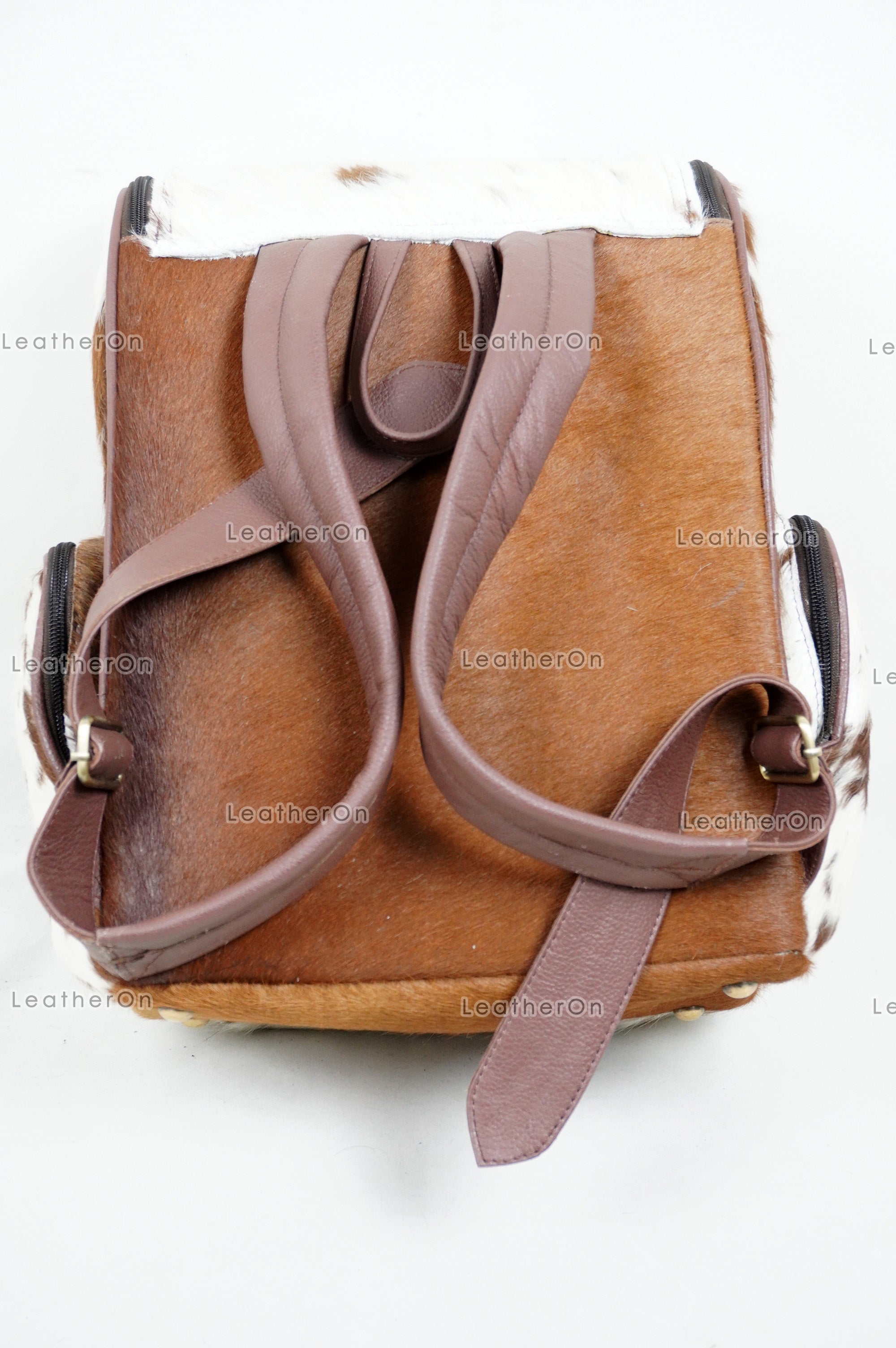 Natural Cowhide Backpack Bag | 100% Real Hair On Cowhide Leather Backpack Bag | Cowhide Shoulder Bag | Hair on Leather Backpack | BP23