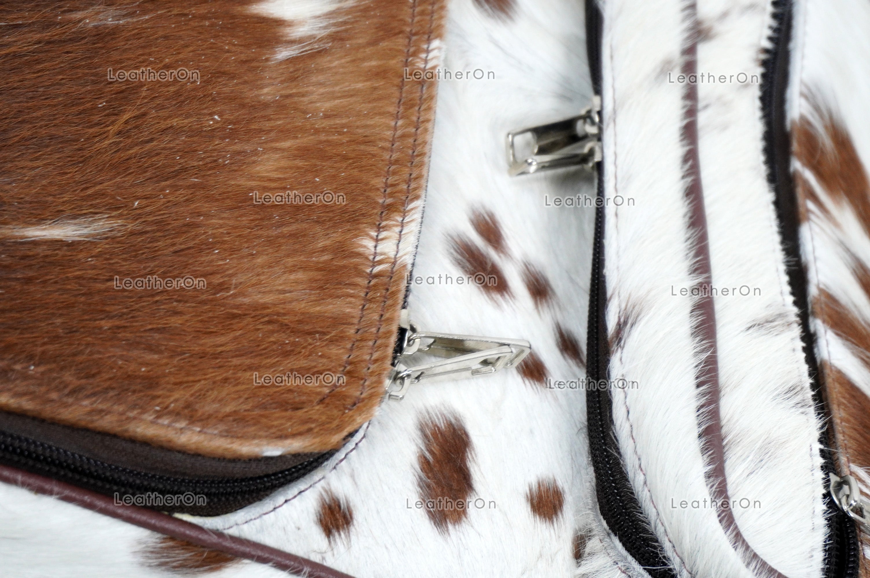 Natural Cowhide Backpack Bag | 100% Real Hair On Cowhide Leather Backpack Bag | Cowhide Shoulder Bag | Hair on Leather Backpack | BP23