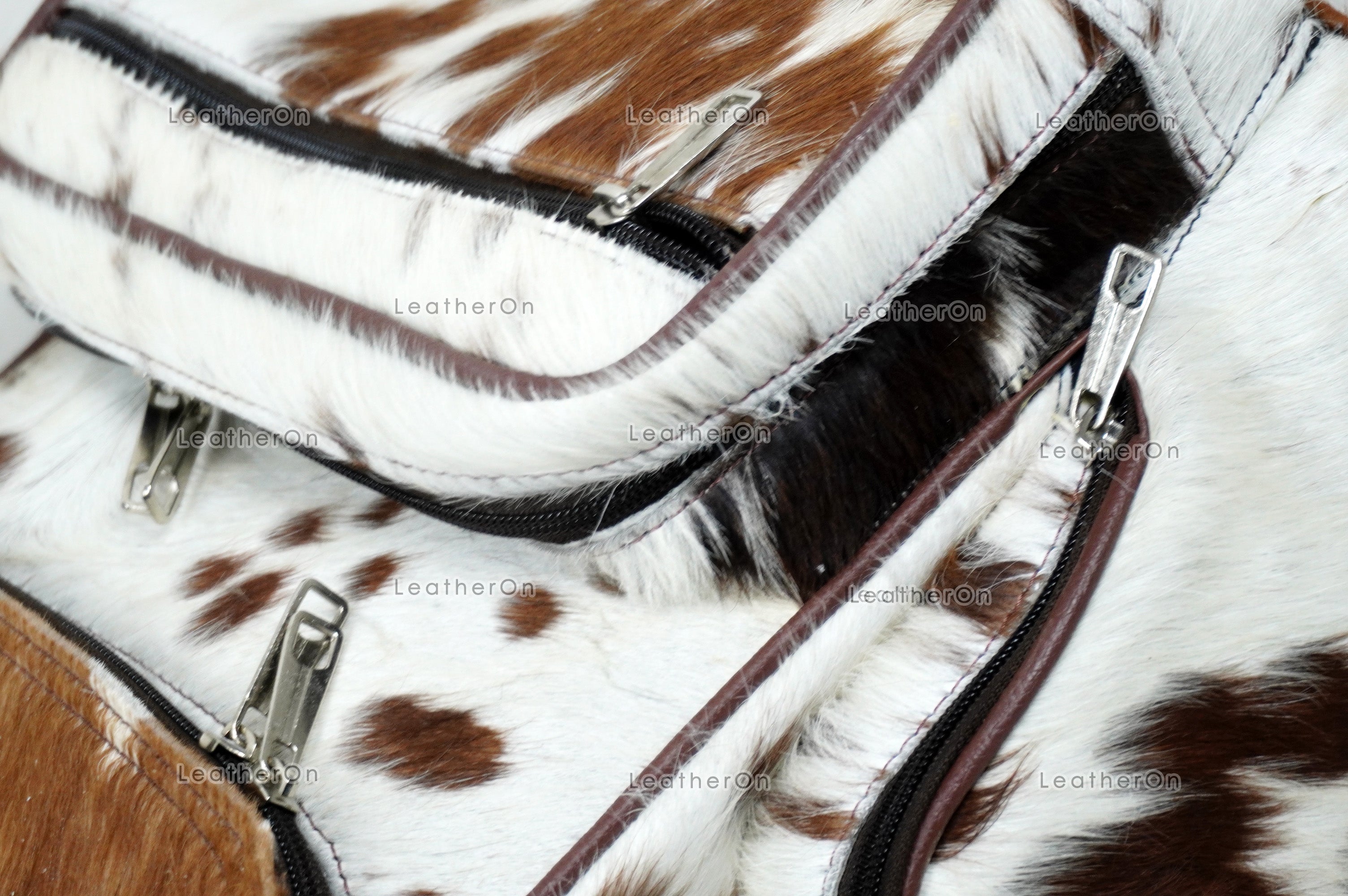 Natural Cowhide Backpack Bag | 100% Real Hair On Cowhide Leather Backpack Bag | Cowhide Shoulder Bag | Hair on Leather Backpack | BP23