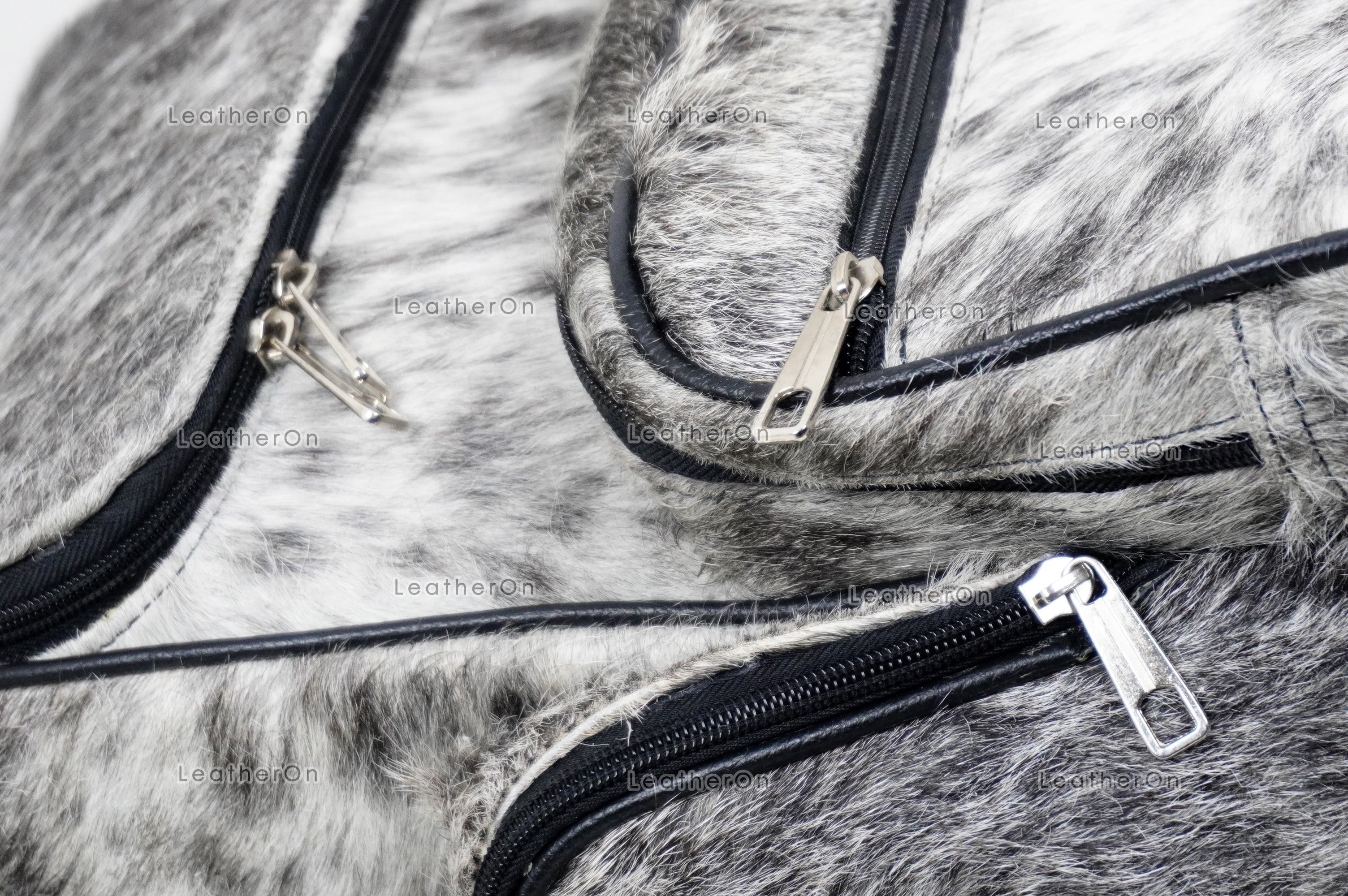 Natural Cowhide Backpack Bag | 100% Real Hair On Cowhide Leather Backpack Bag | Cowhide Shoulder Bag | Hair on Leather Backpack | BP25