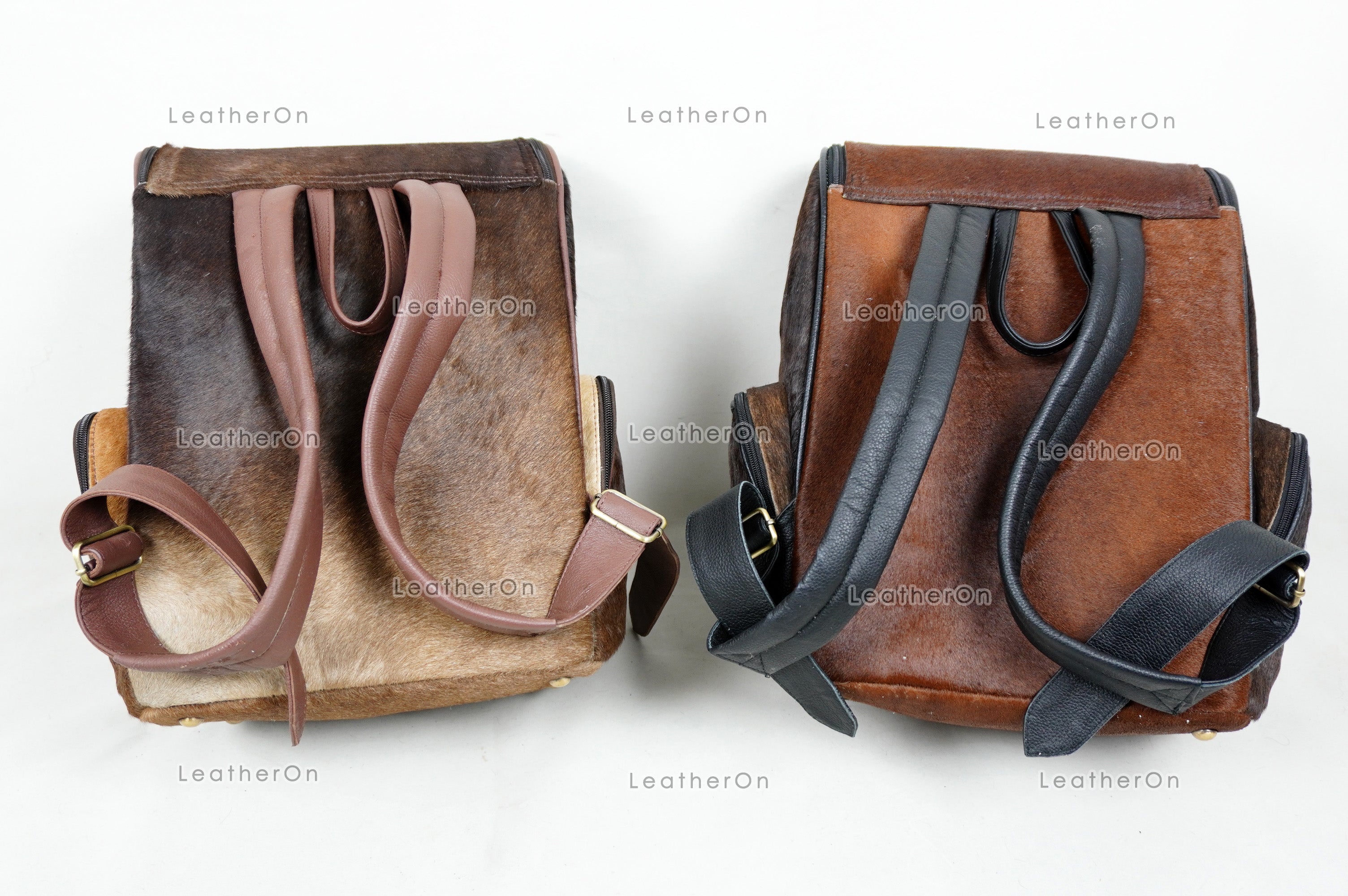 Natural Cowhide Backpack Bag | 100% Real Hair On Cowhide Leather Backpack Bag | Cowhide Shoulder Bag | Hair on Leather Backpack | BP27