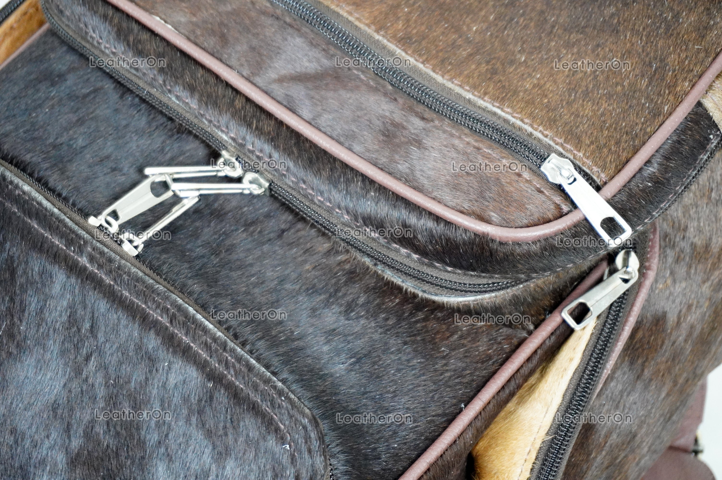 Natural Cowhide Backpack Bag | 100% Real Hair On Cowhide Leather Backpack Bag | Cowhide Shoulder Bag | Hair on Leather Backpack | BP27