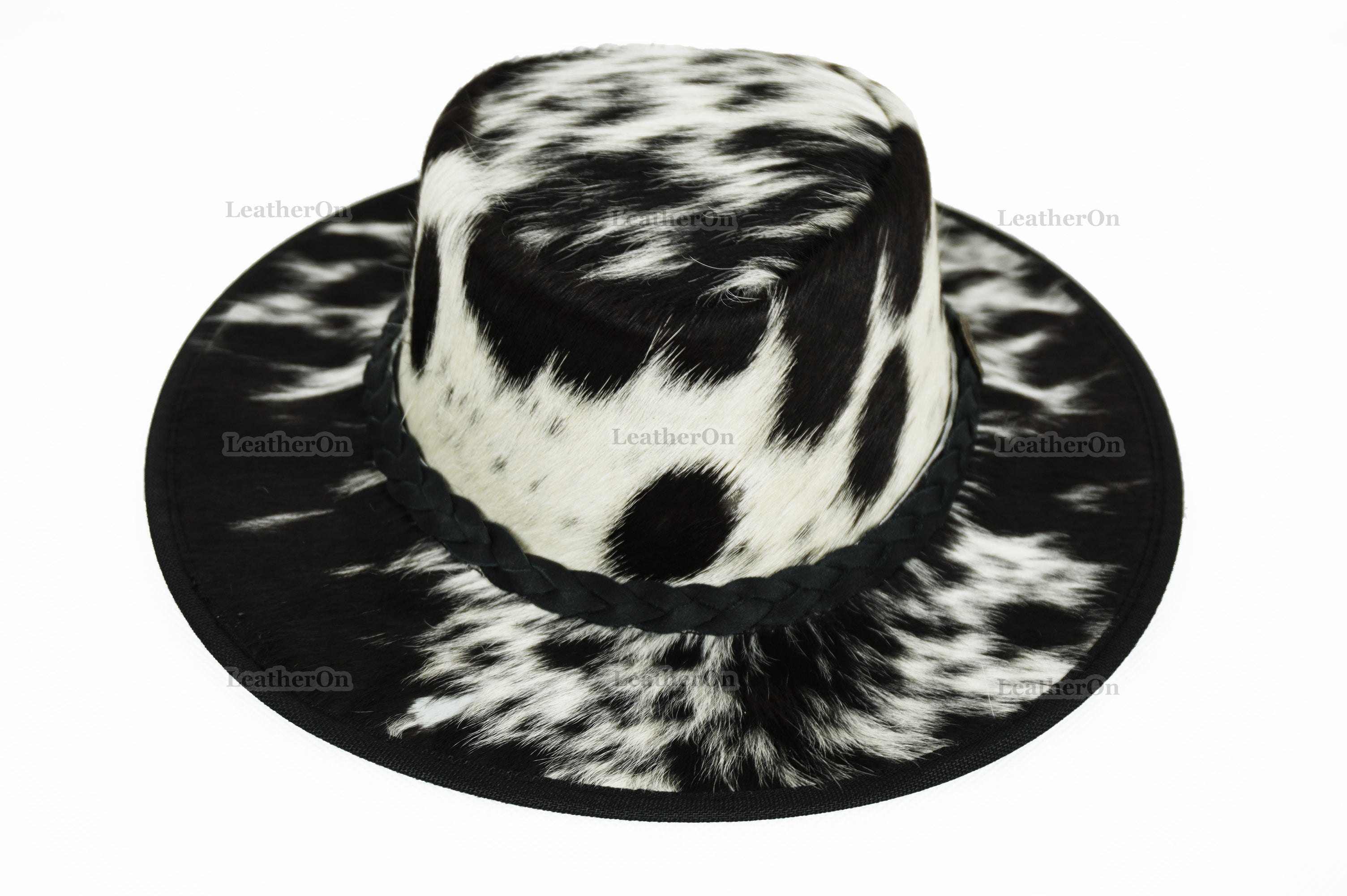 Cowboy Hat | Natural Cowhide Hat | Real Hair on Leather Hat | Western Cowboy Hat | Camel Cowboy Hat | Handmade Cow Skin Hat | Cowgirl hat | HAT1