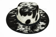 Charger l&#39;image dans la visionneuse de la galerie, Cowboy Hat | Natural Cowhide Hat | Real Hair on Leather Hat | Western Cowboy Hat | Camel Cowboy Hat | Handmade Cow Skin Hat | Cowgirl hat | HAT1
